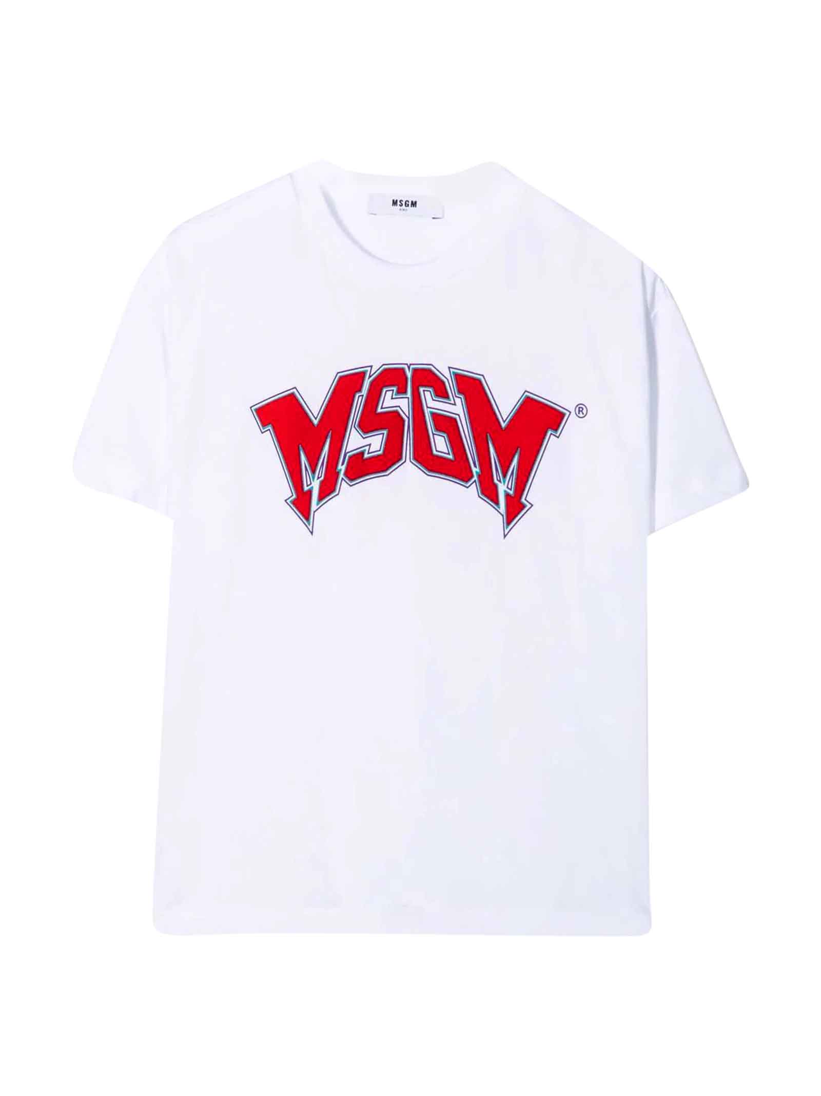 MSGM Teen White T-shirt