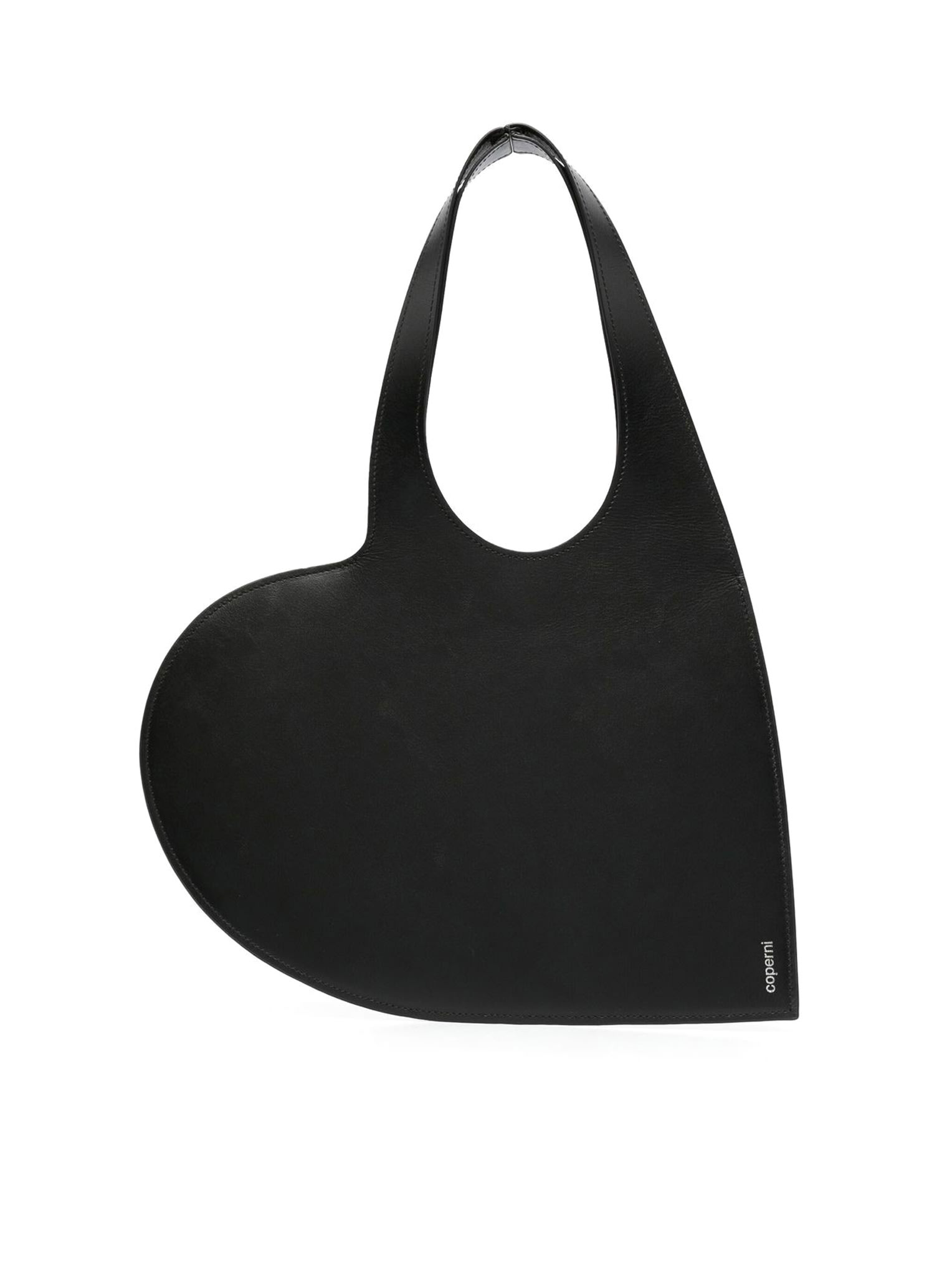 Coperni Mini Heart Tote Bag In Blk Black