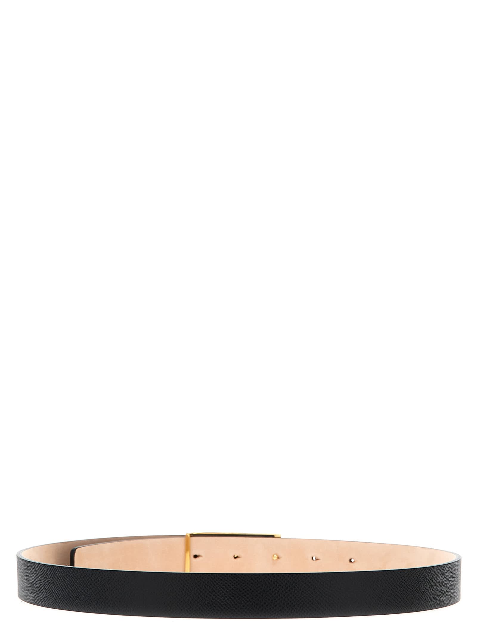 Shop Victoria Beckham Frame Belt In Black