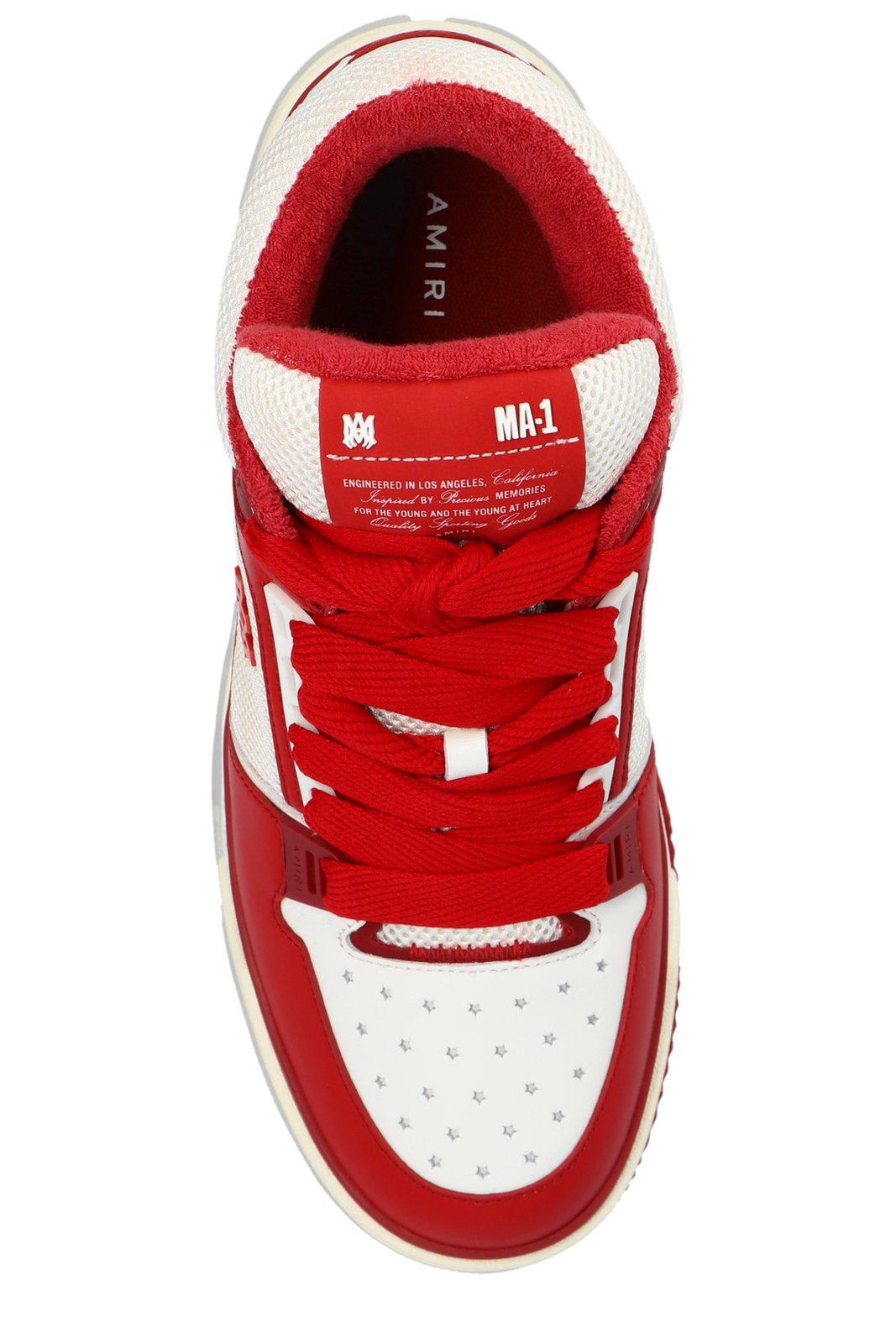 Shop Amiri Ma-1 Low-top Sneakers In Red/white