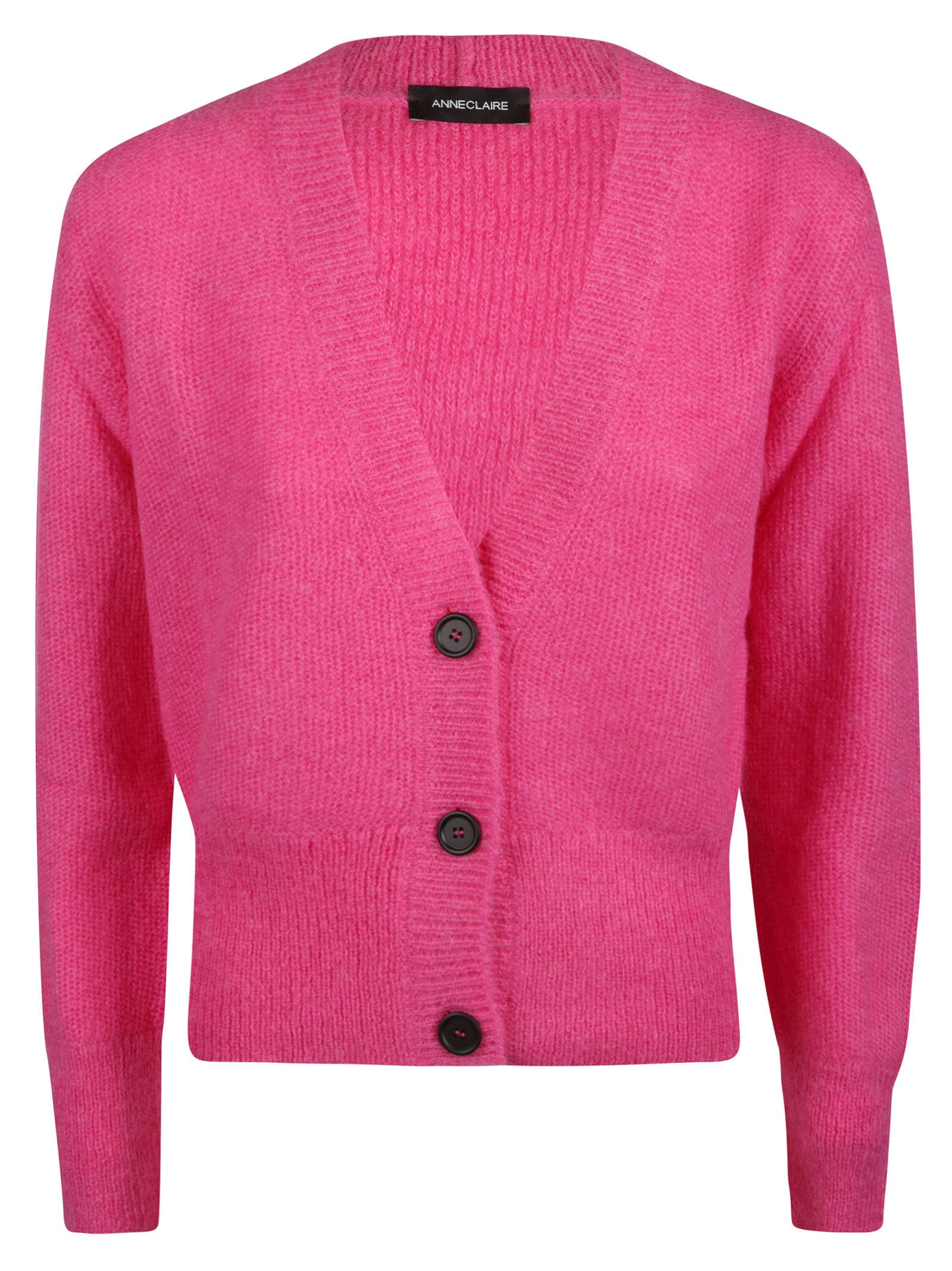 Anneclaire Plain Ribbed Cardigan