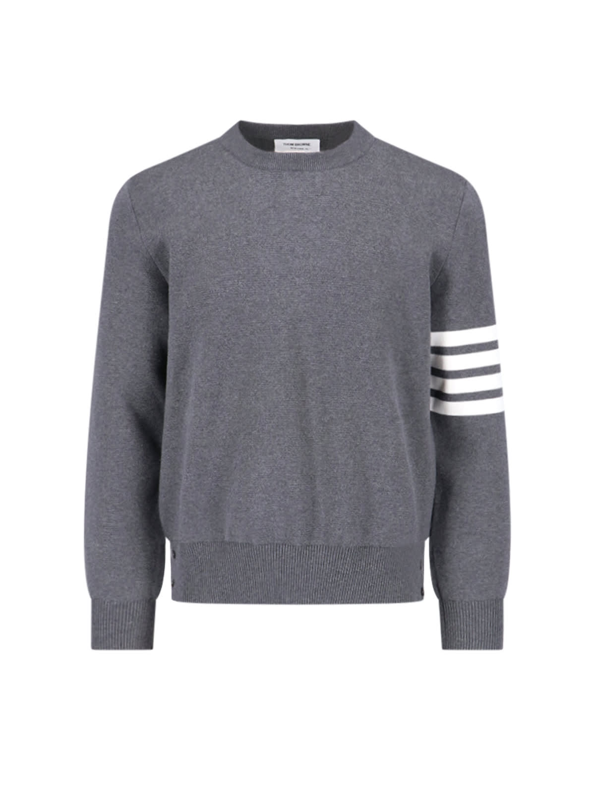 Thom Browne 4-bar Sweater In Gray