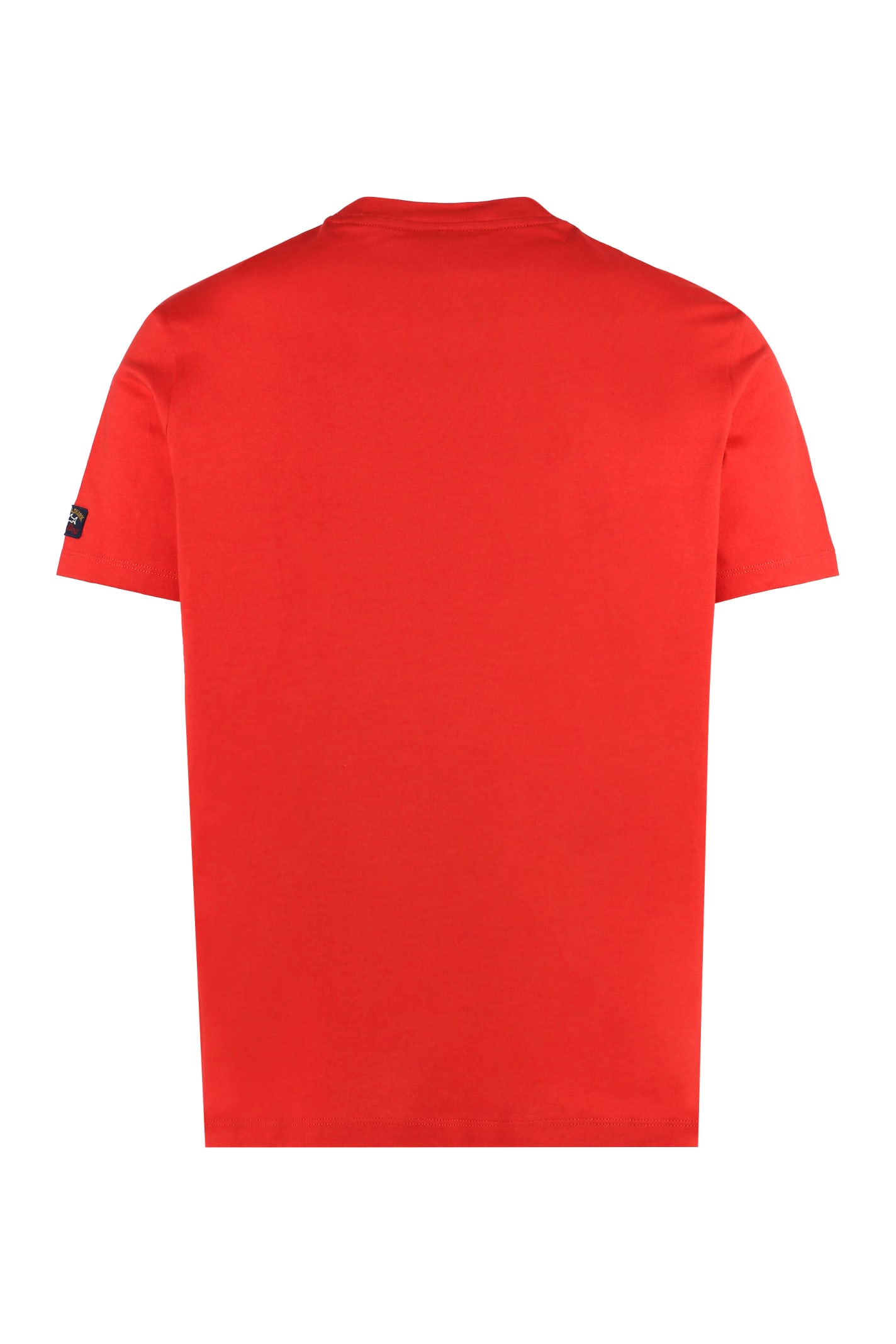 Shop Paul&amp;shark Logo Cotton T-shirt In Red