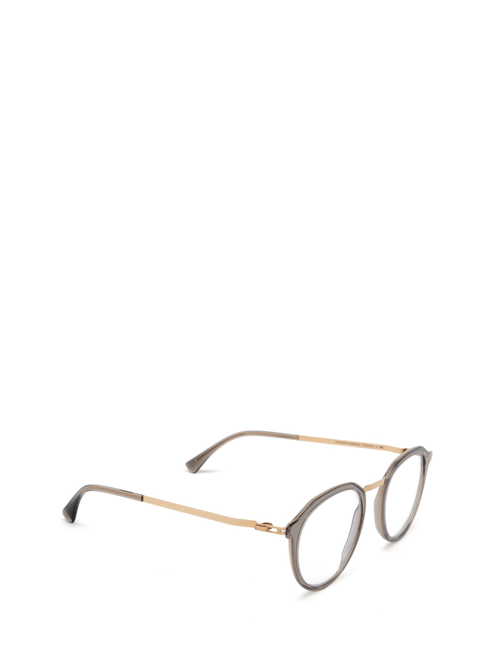 Shop Mykita Paulson A83-champagne Gold/clear Ash Glasses