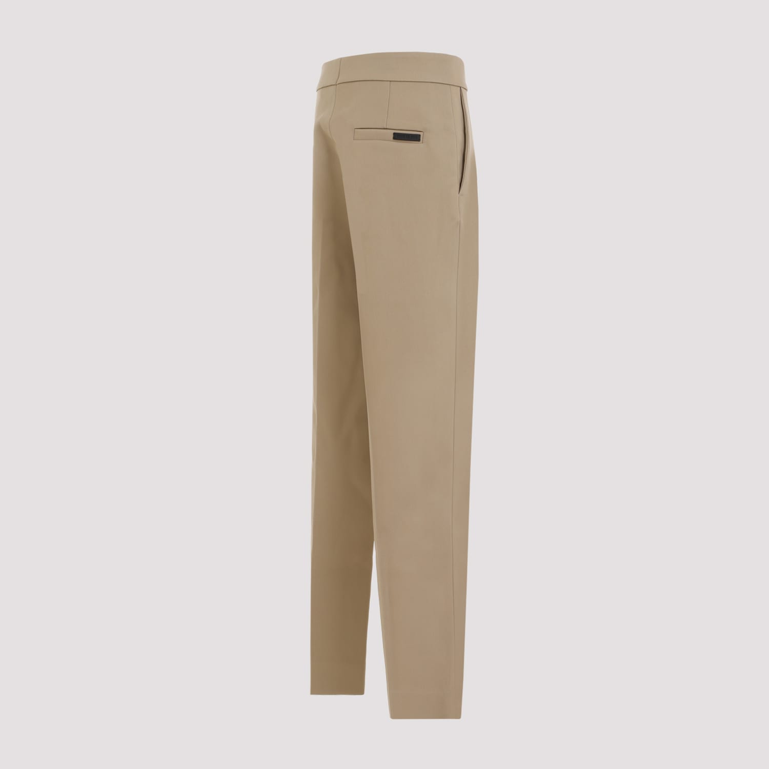 Shop Fear Of God Single Pleat Relaxed Trousers In Dune