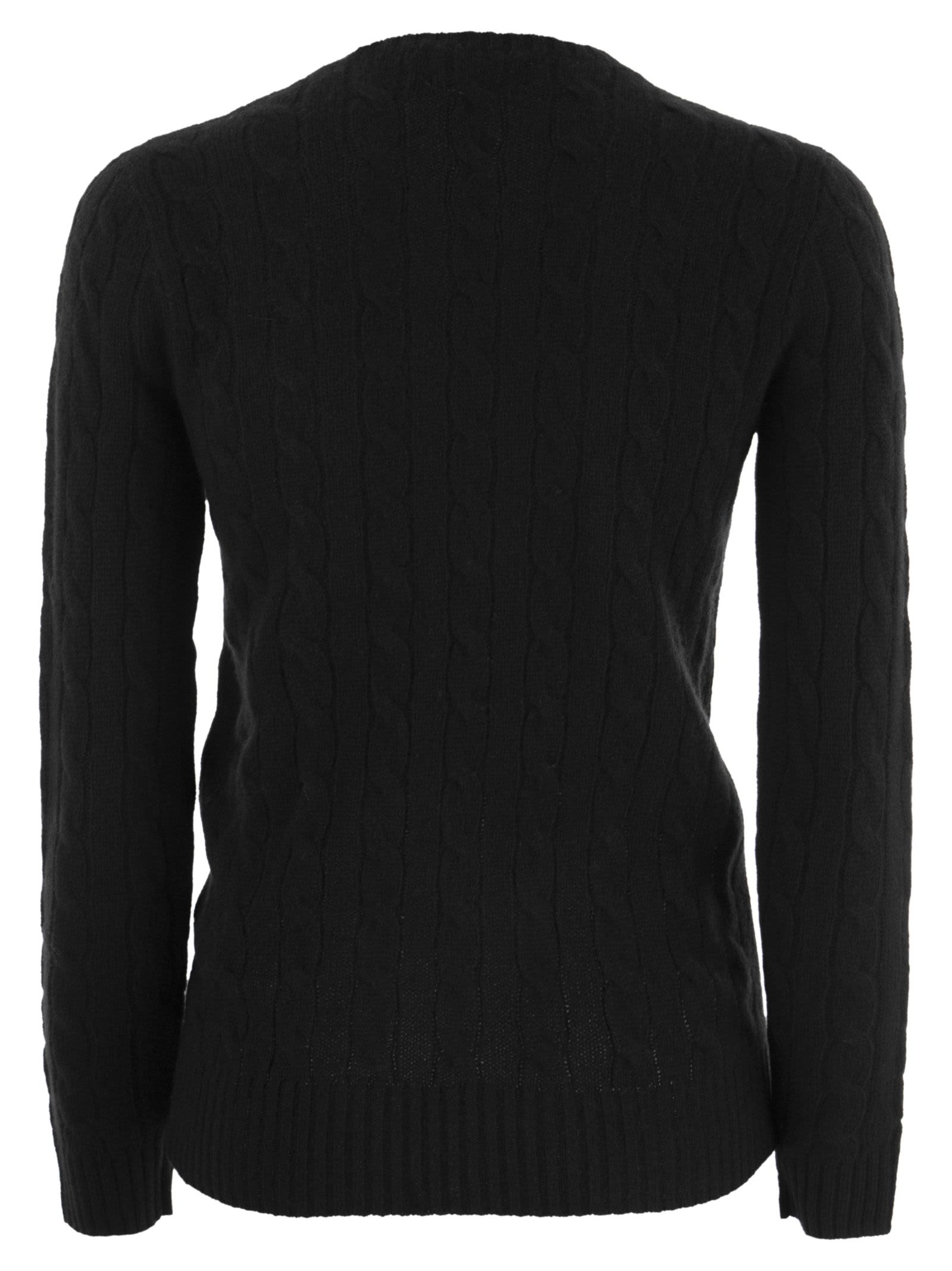 Polo Ralph Lauren Logo Sweater In Black