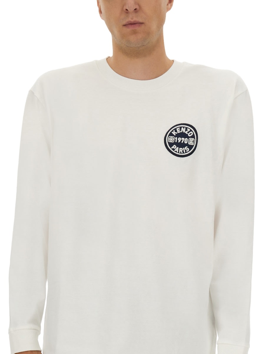 Kenzo Long-sleeved T-shirt In White