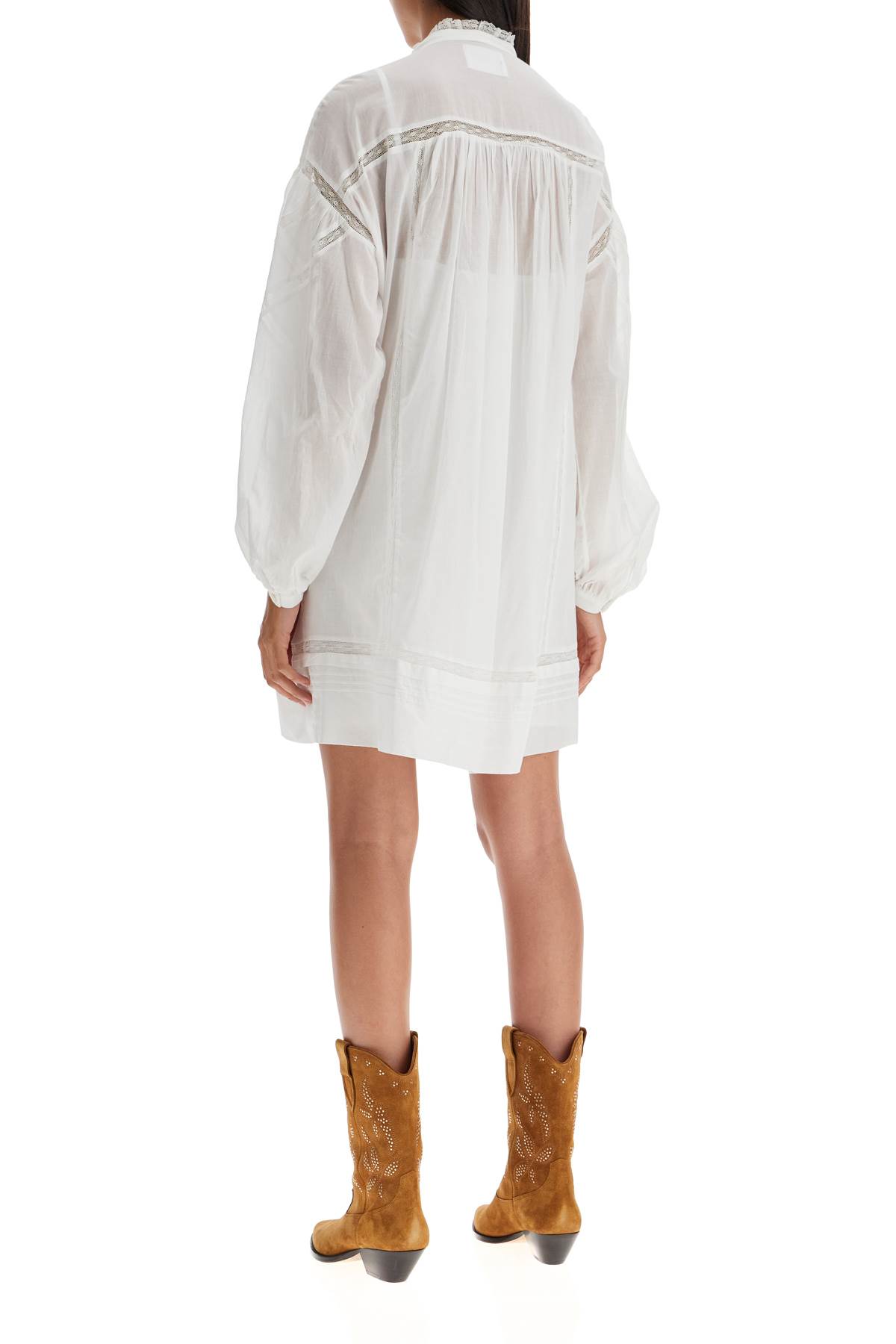 Shop Marant Etoile Galia Mini Dress In White (white)