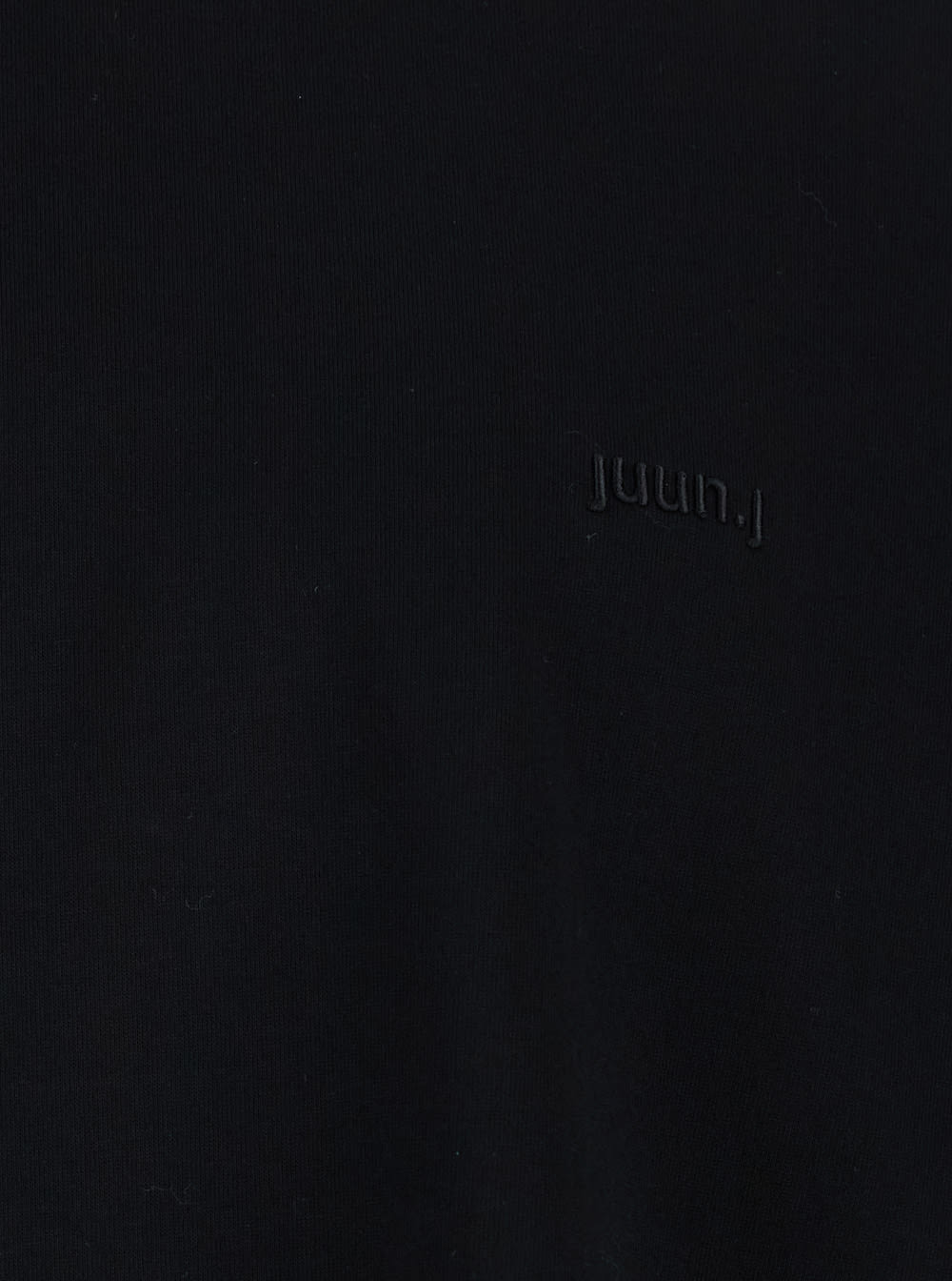 Shop Juunj Black Oversize T-shirt With Rear Graphic Print In Cotton Man