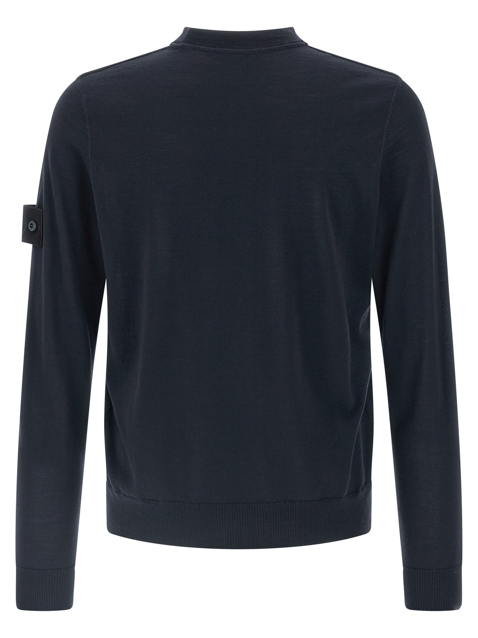 Stone Island Crew-neck Sweater Sweaters And Cardigans Blue In Blue