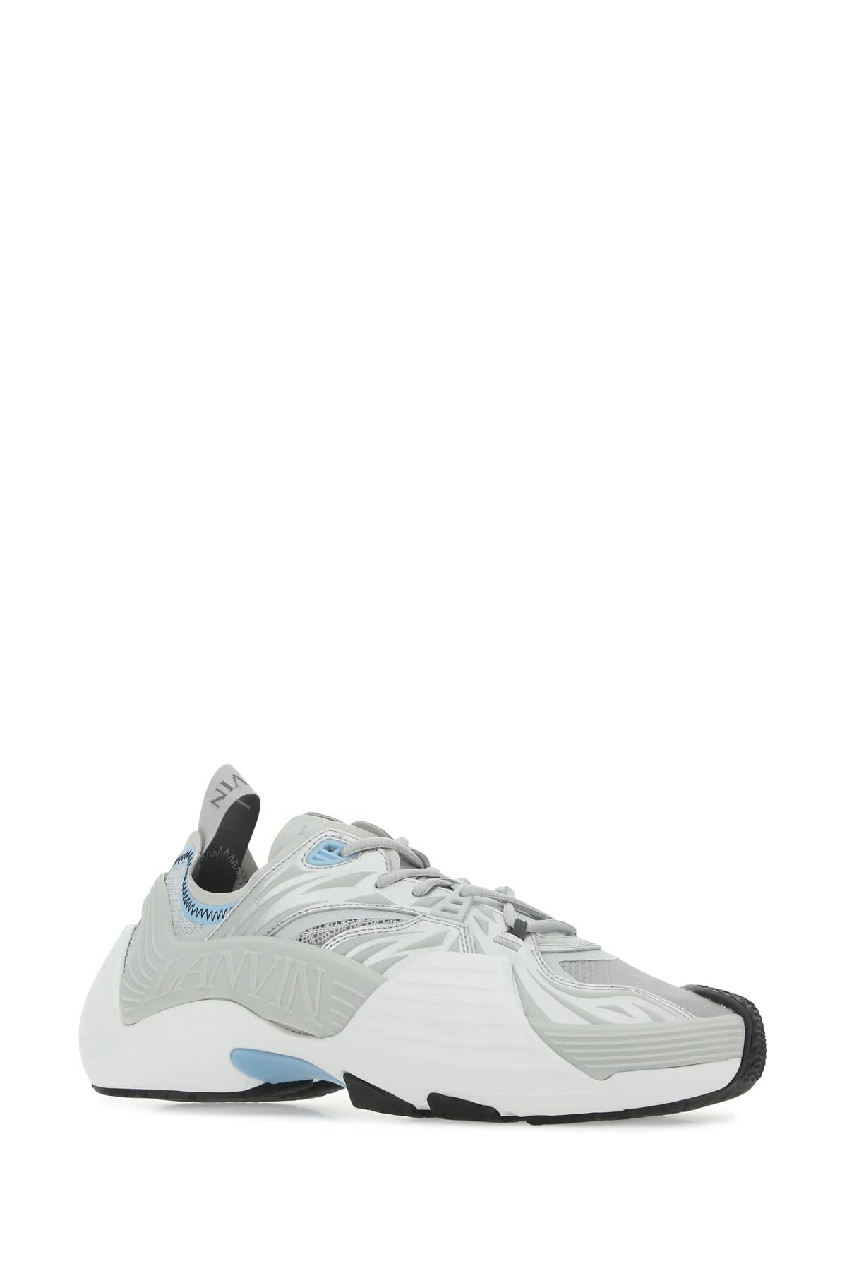 Shop Lanvin Sneakers In Silver