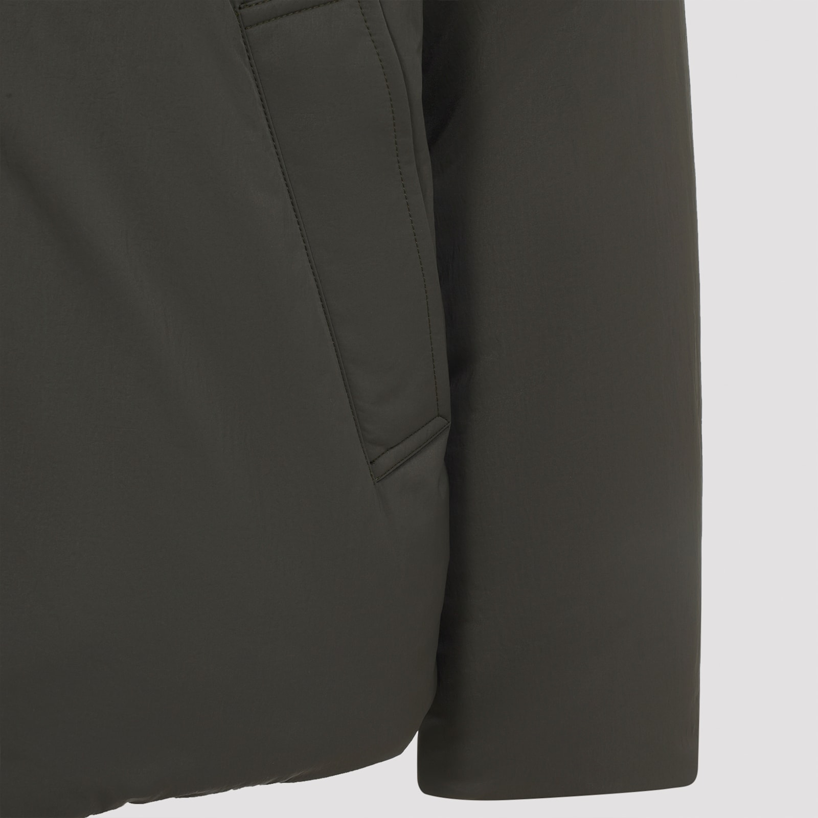 Bottega Veneta Insulated Jacket With Quilted Collar And Pockets In Multi