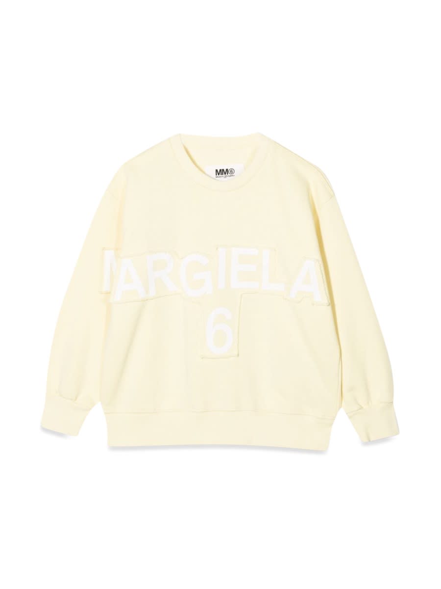 Shop Mm6 Maison Margiela Sweatshirt In Yellow