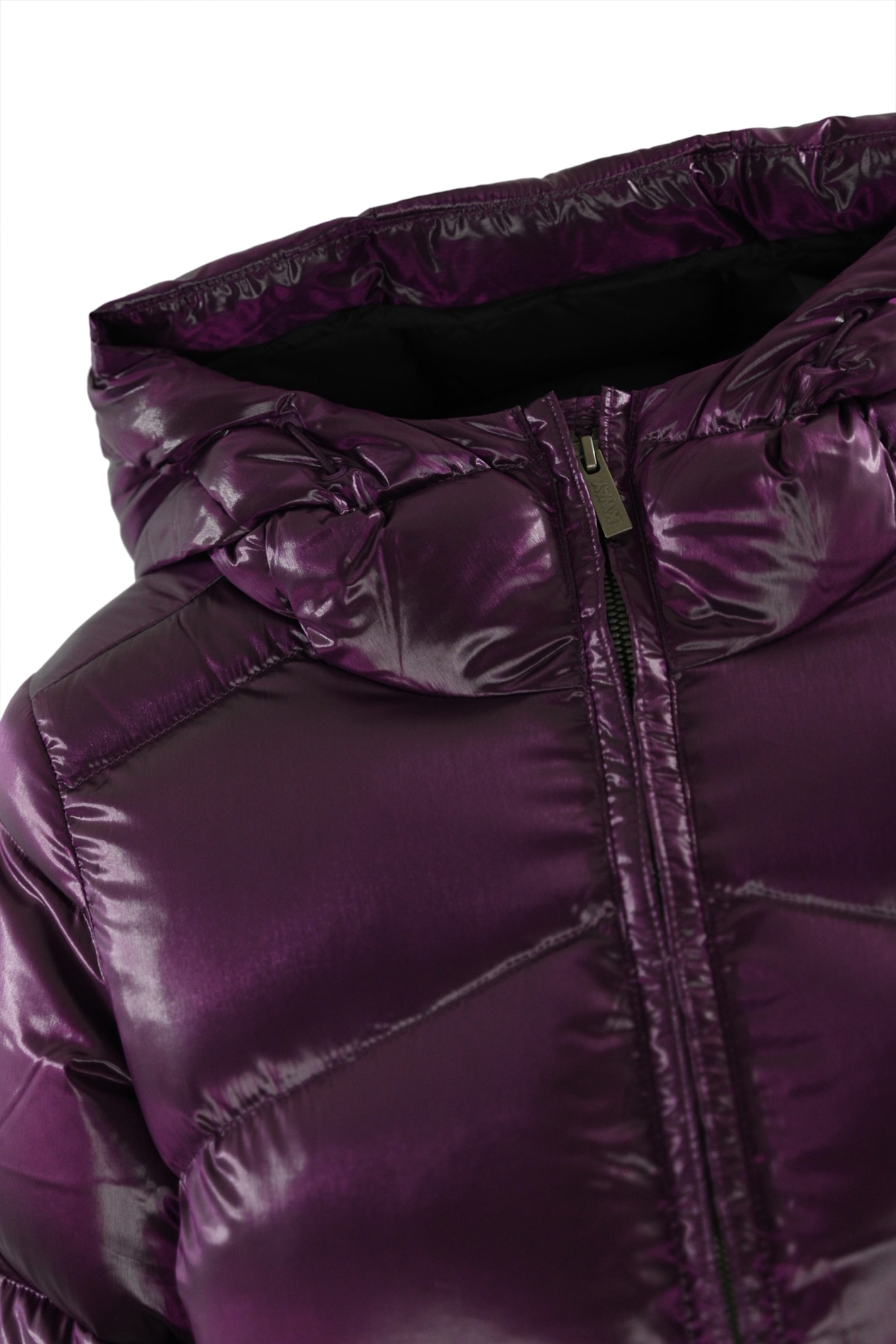 Shop K-way Ninev Crystal Thermo Heavy Jacket In Violet Dk Purple Chi