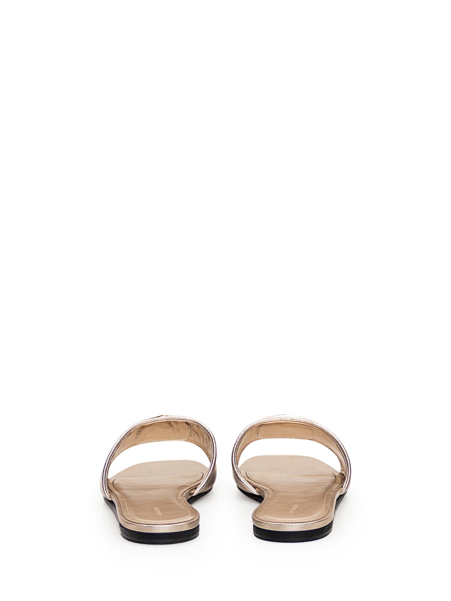 Shop Givenchy 4g Sandal In Dusty Gold