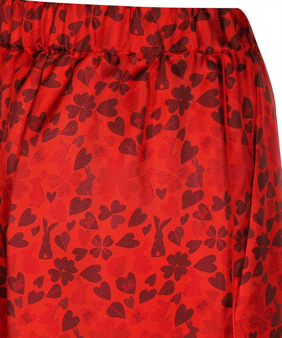 Max Mara Silk Trousers In Red