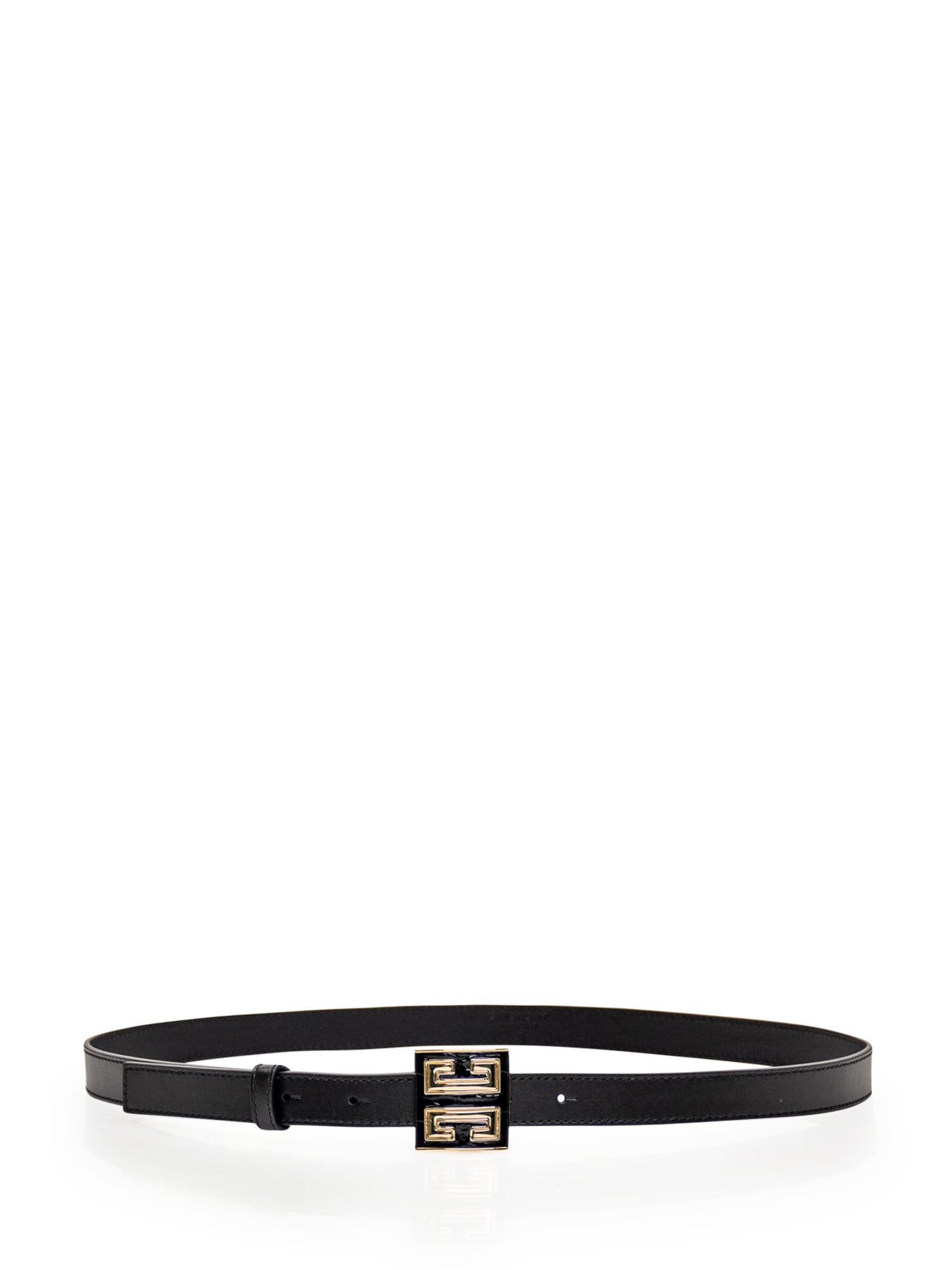 Shop Givenchy 4g Belt In Nero