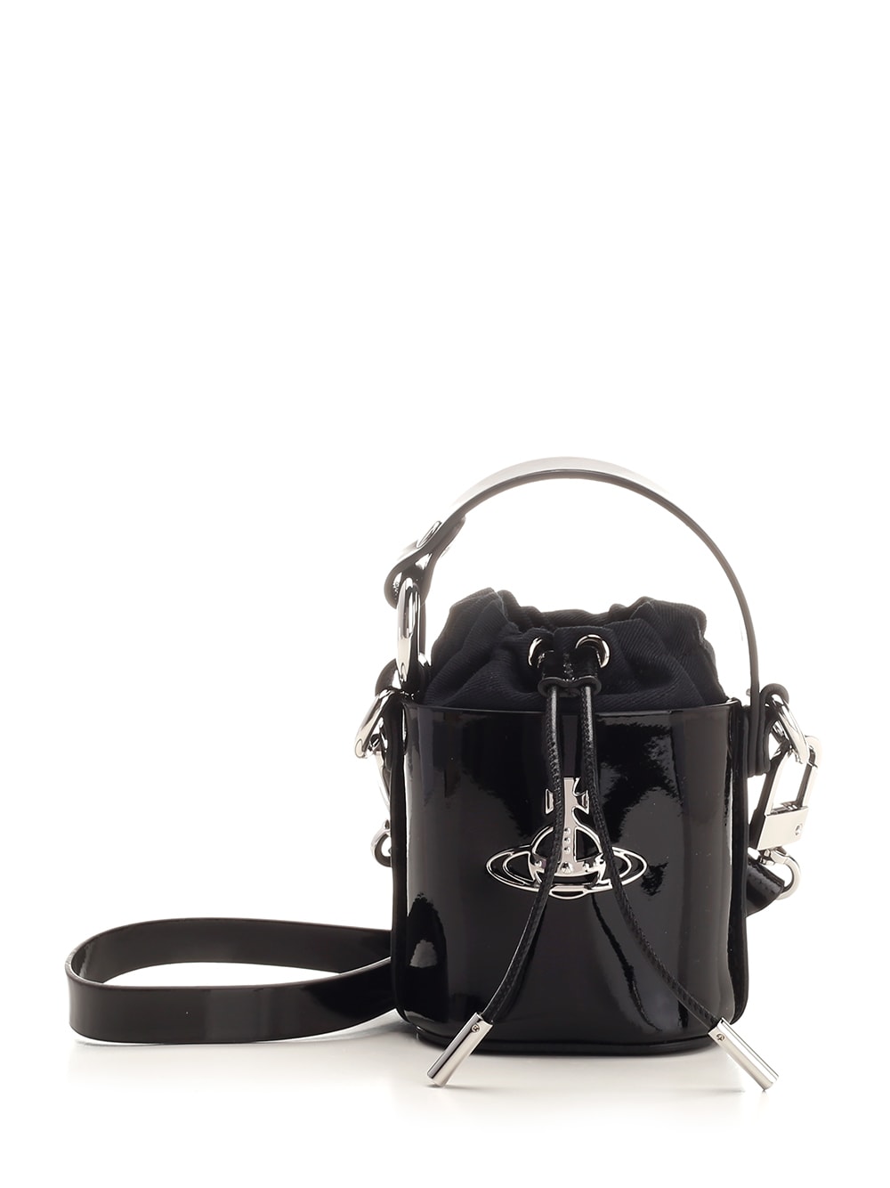 Shop Vivienne Westwood Daisy Mini Bucket Bag In Black
