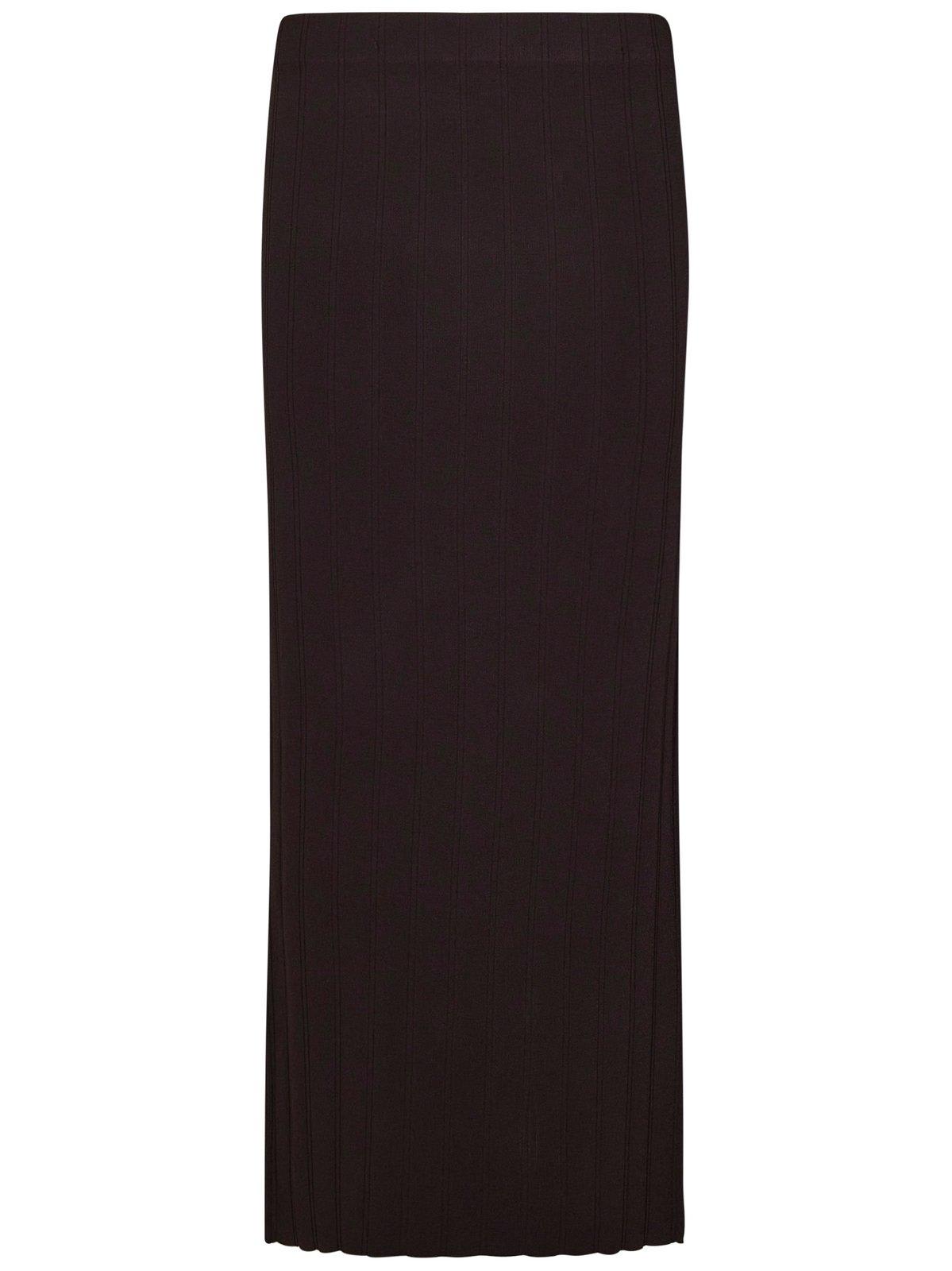 Side Slit Midi Skirt