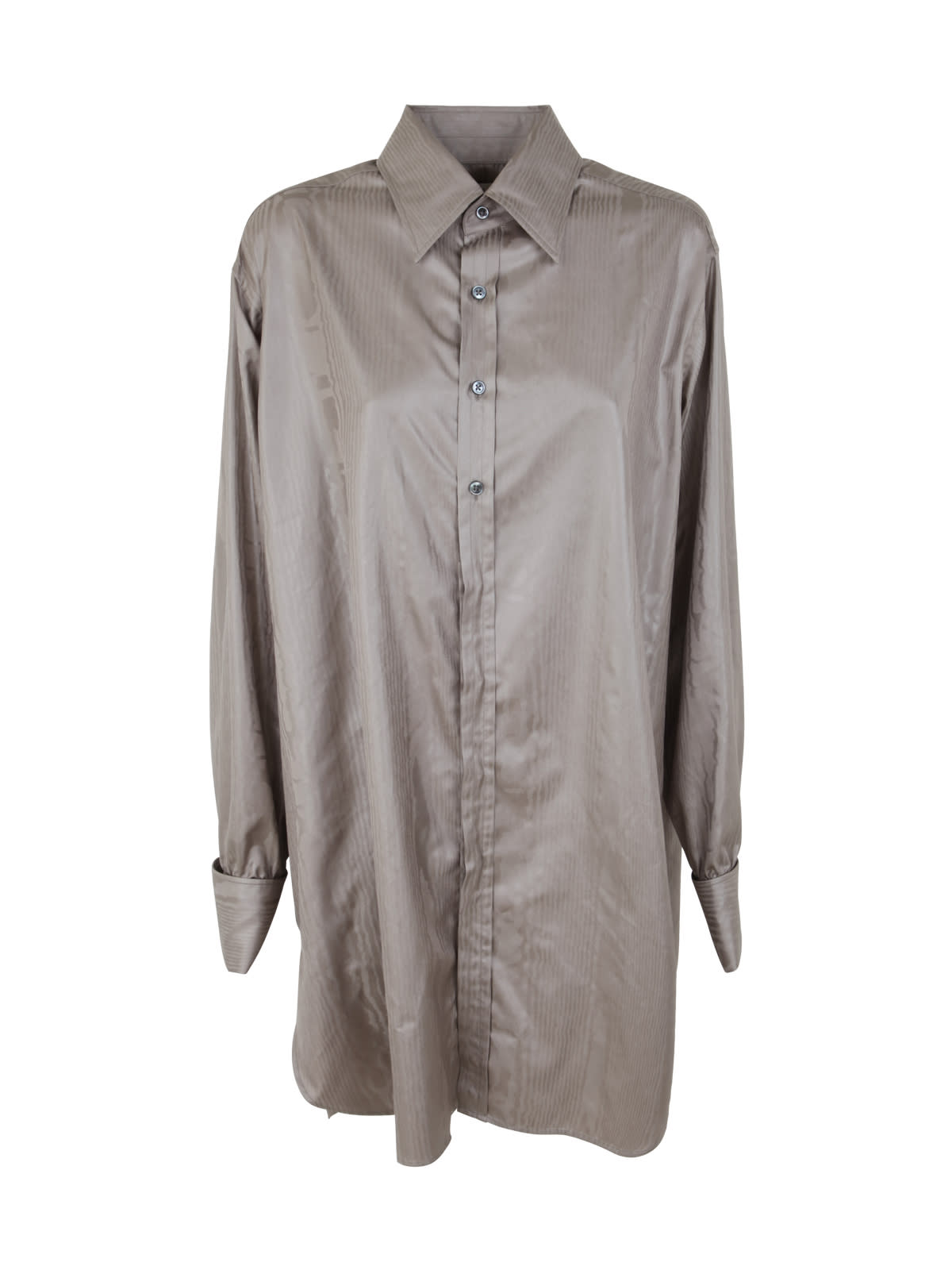 Shop Maison Margiela Long Sleeved Shirt In Grey