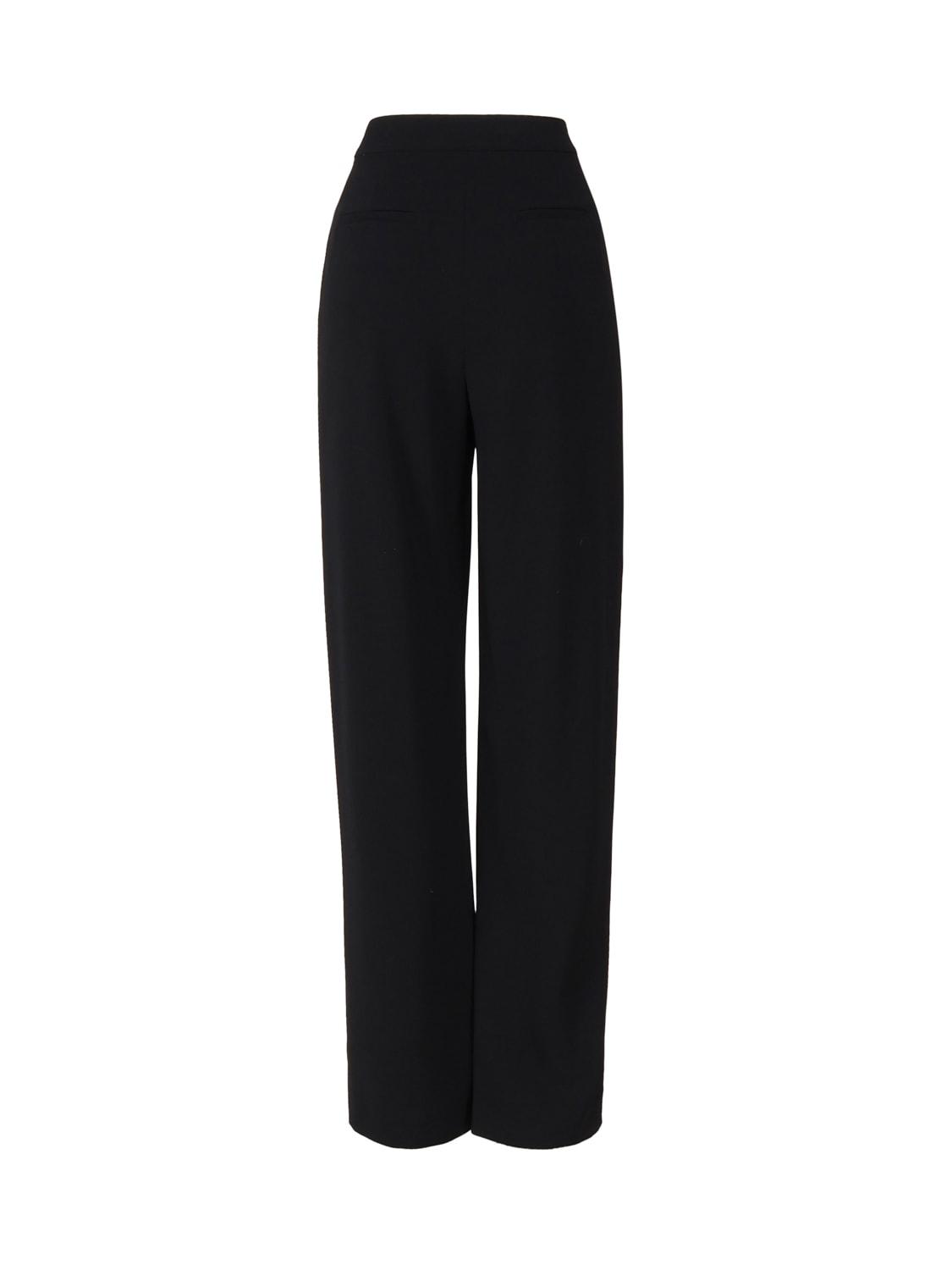 Shop Pinko Wide Pants With Side Slit In Nero Limousine
