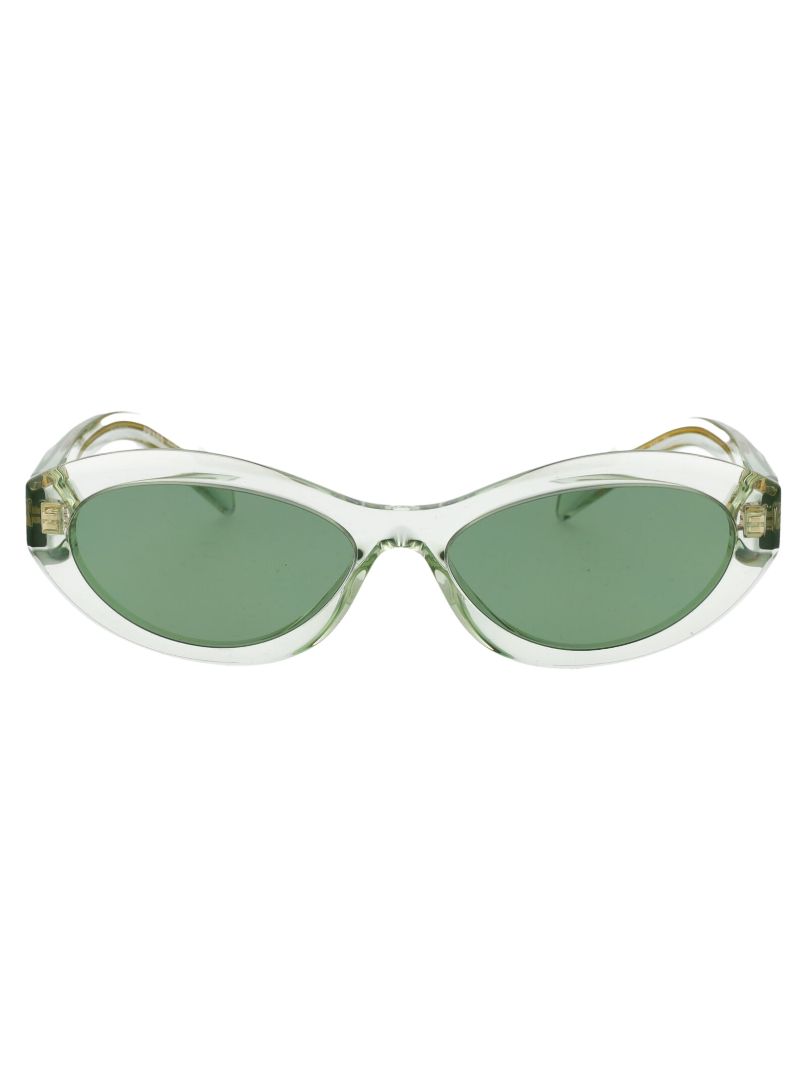 Shop Prada 0pr 26zs Sunglasses In 14r20e Transparent Mint