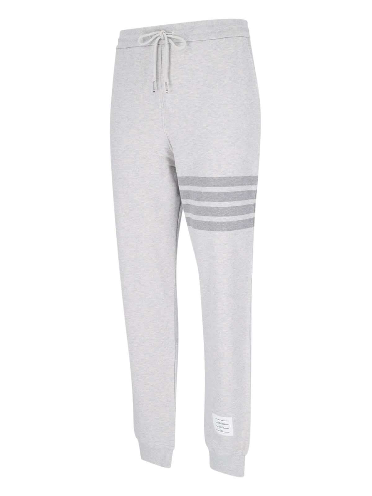 Shop Thom Browne 4bars Sports Trousers In Gray