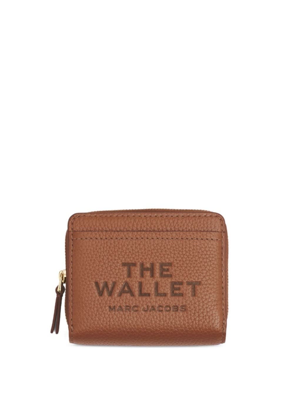 Shop Marc Jacobs The Mini Compact Wallet In Argan Oil