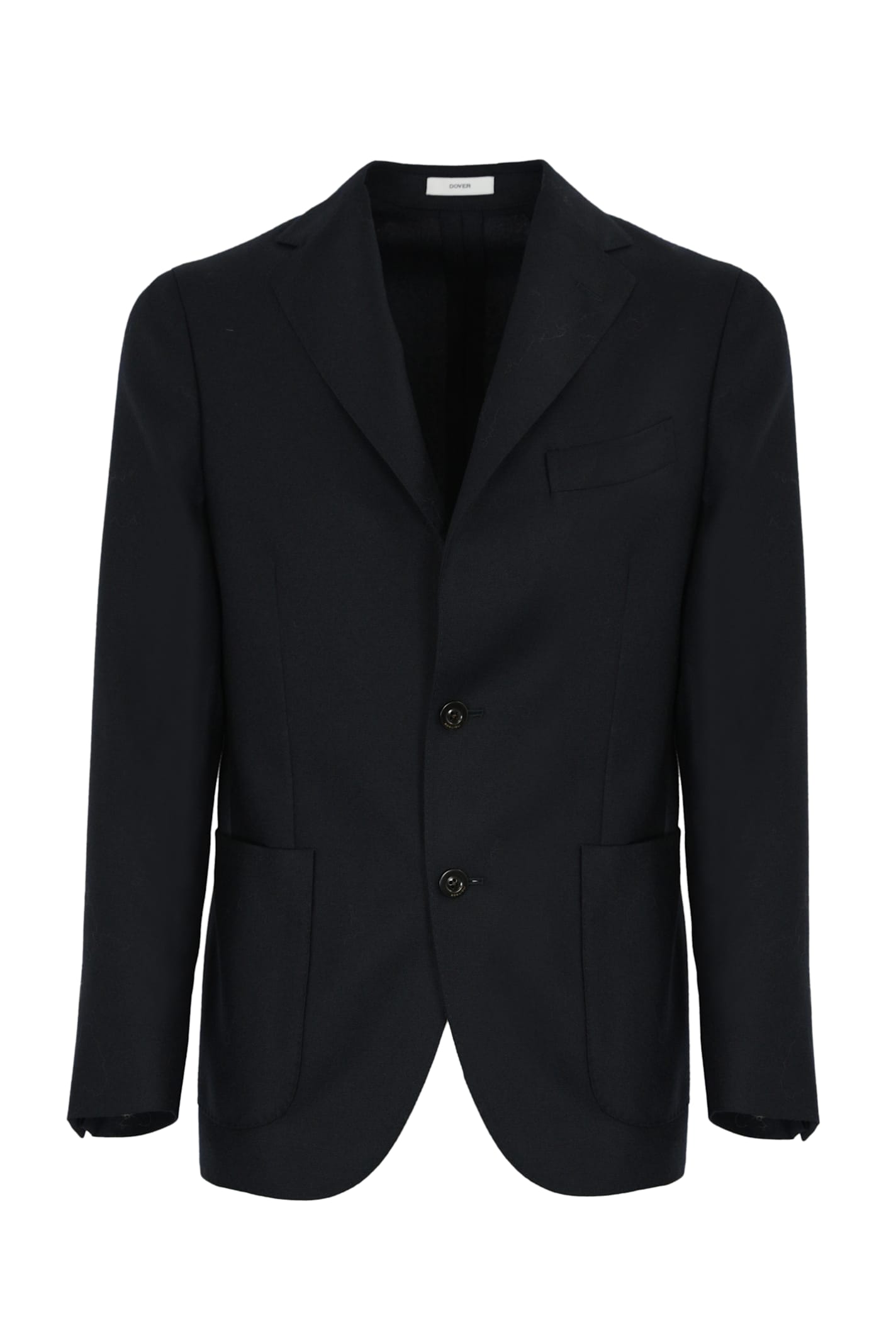 Single-breasted Jacket In Virgin Wool