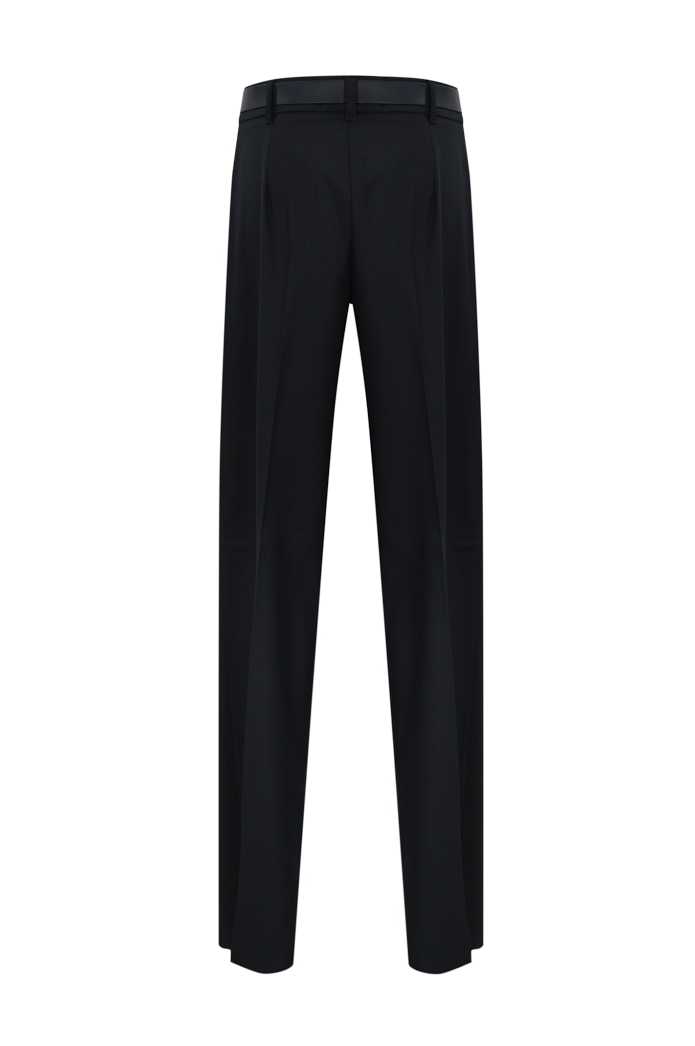 Max Mara Juanita Wool Trousers In Blue