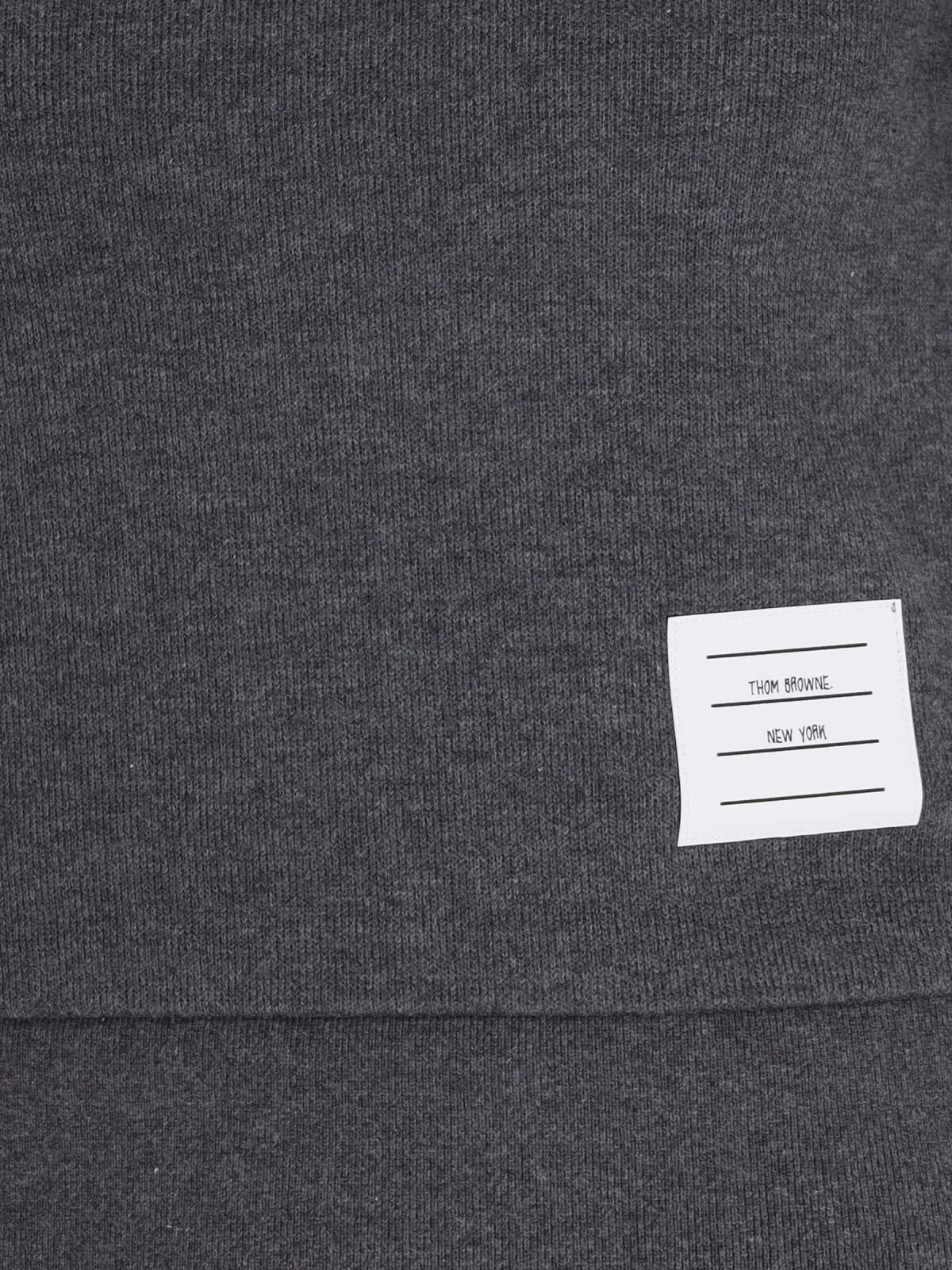 Shop Thom Browne Short Sleeve Sweater In Gray
