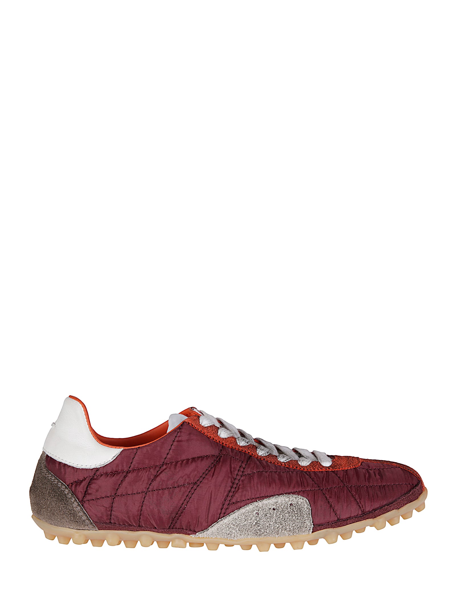 Maison Margiela Sprinters Low Top Sneakers In Burgundy