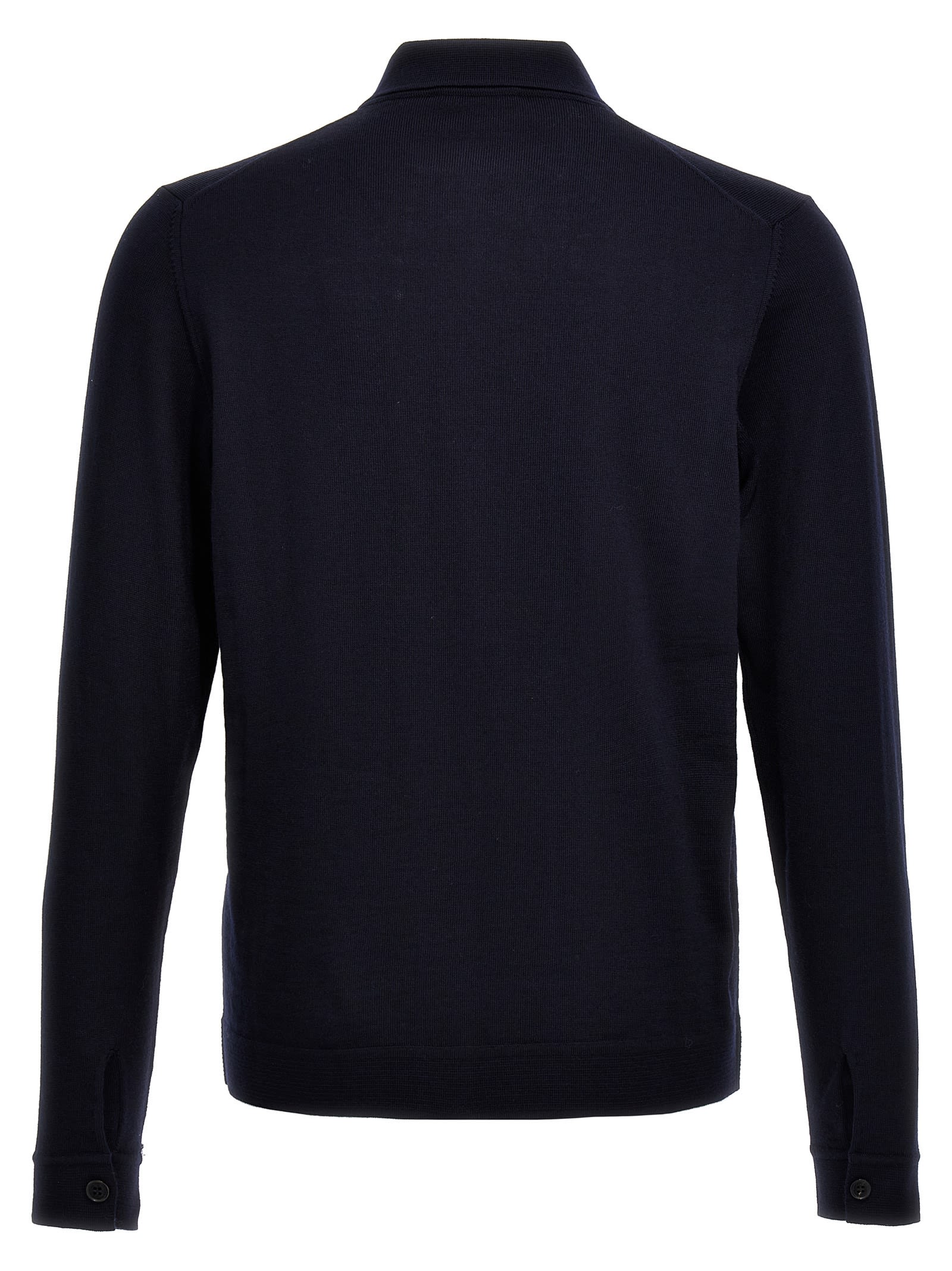 Shop Roberto Collina Knitted Shirt In Blue