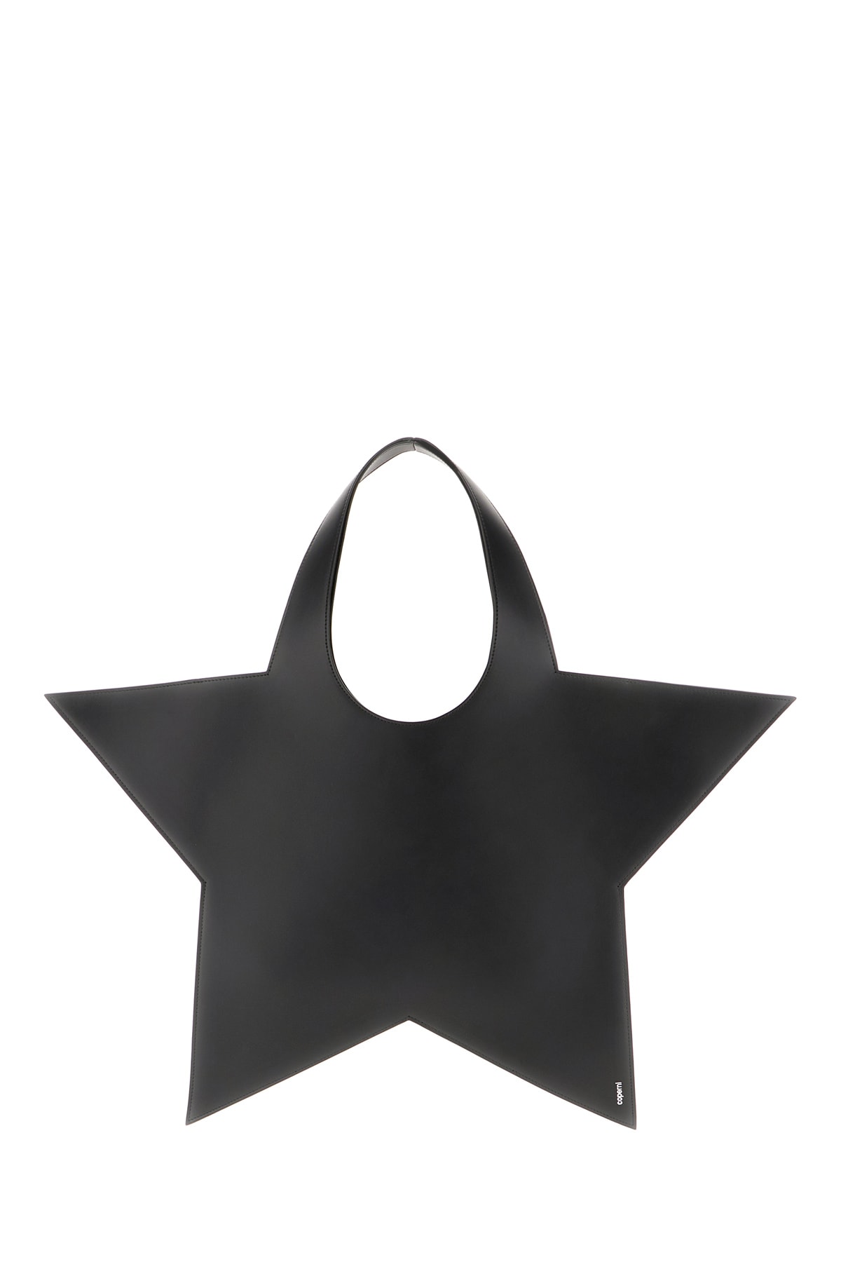 Shop Coperni Black Leather Star Shoulder Bag