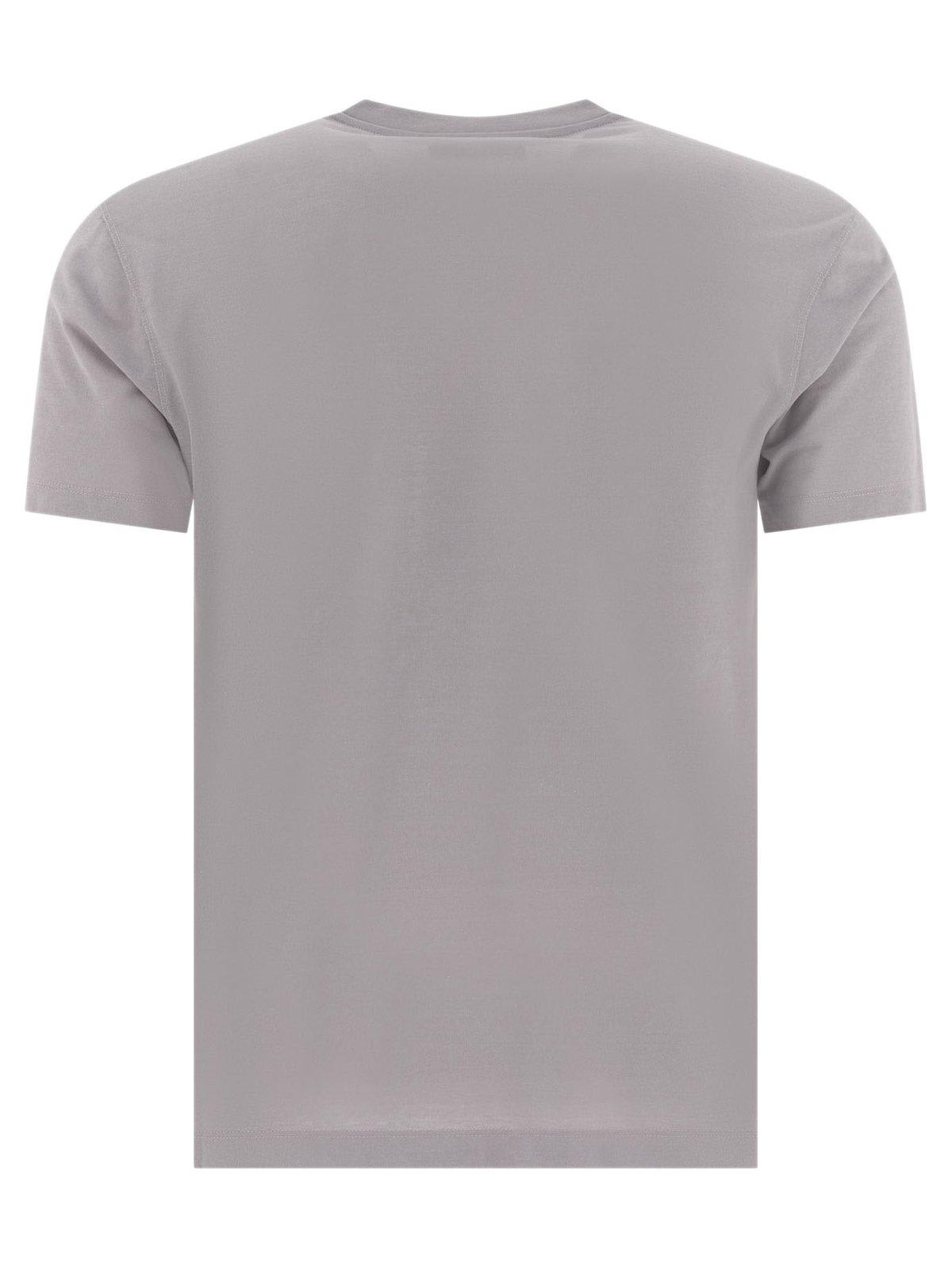 Zanone Grey T-shirt With Soft Cotton-elastane Blend