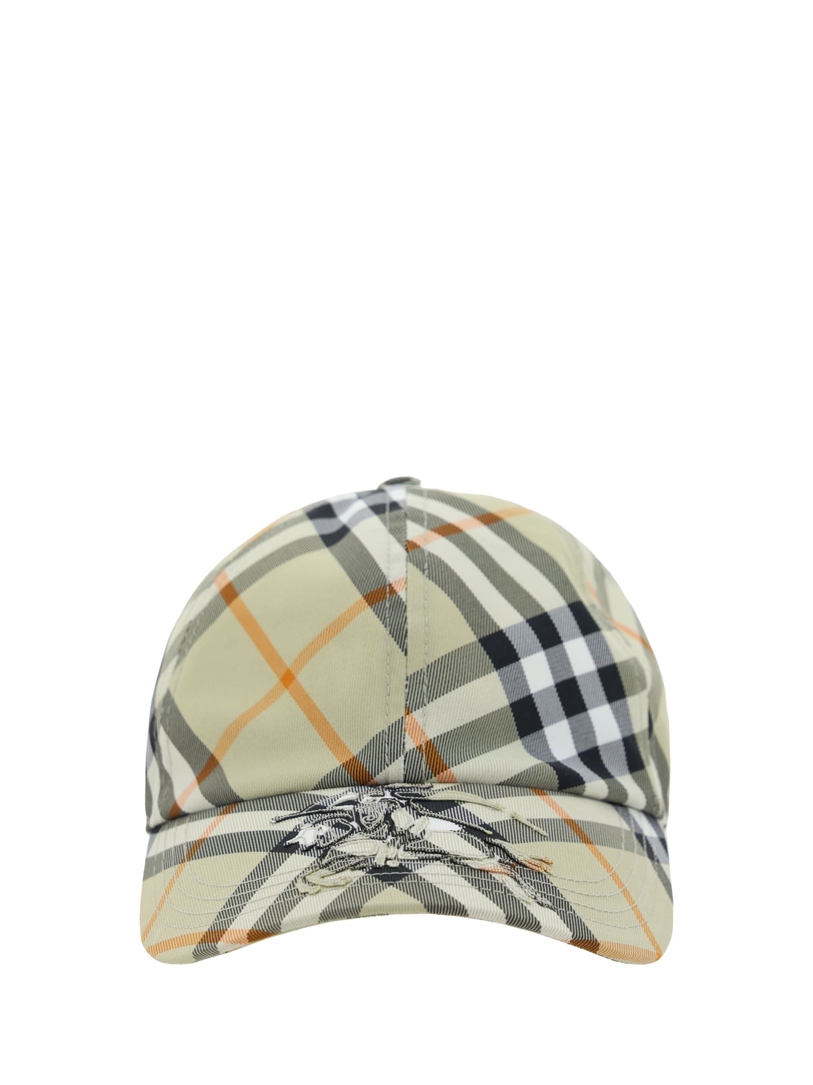 Shop Burberry Baseball Cap In Green