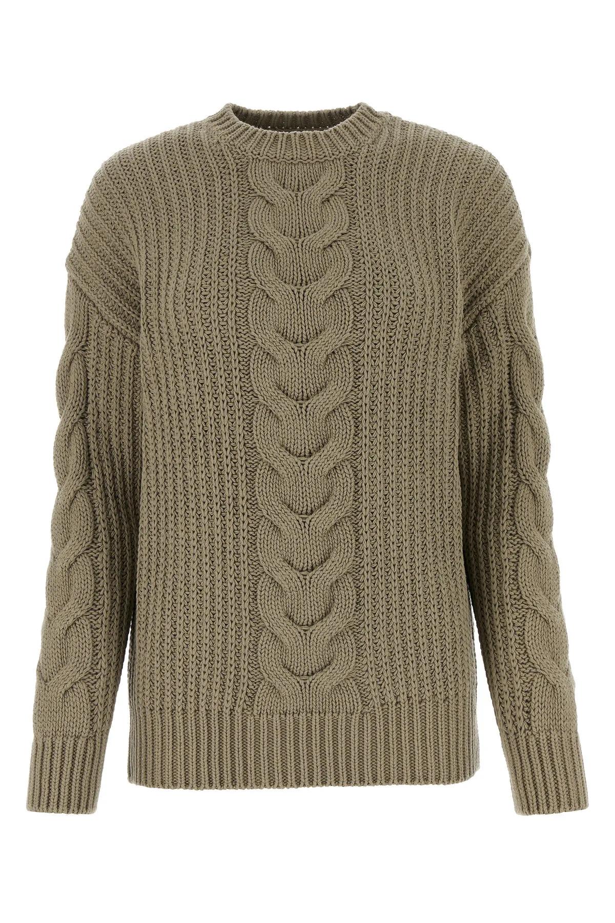 Sage Green Cotton Acciaio Sweater