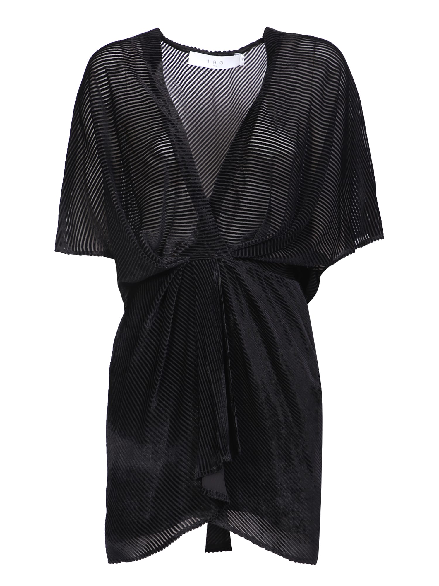 Iro Black V-neck Mini Dress