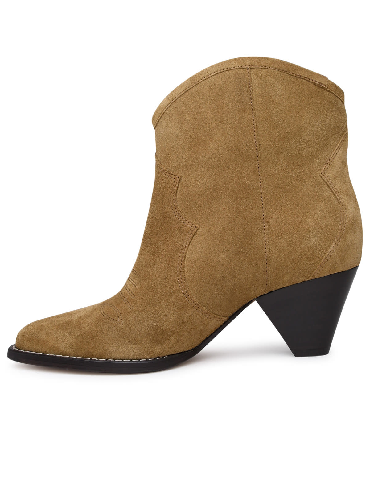 Shop Isabel Marant Beige Darizo Suede Ankle Boots In Brown