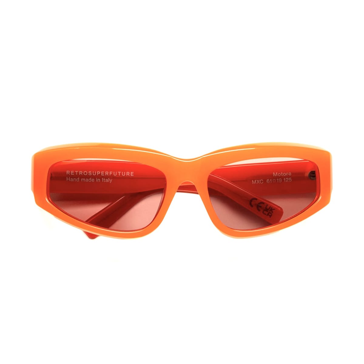 Shop Retrosuperfuture Motore Juice Mxc Sunglasses In Arancione