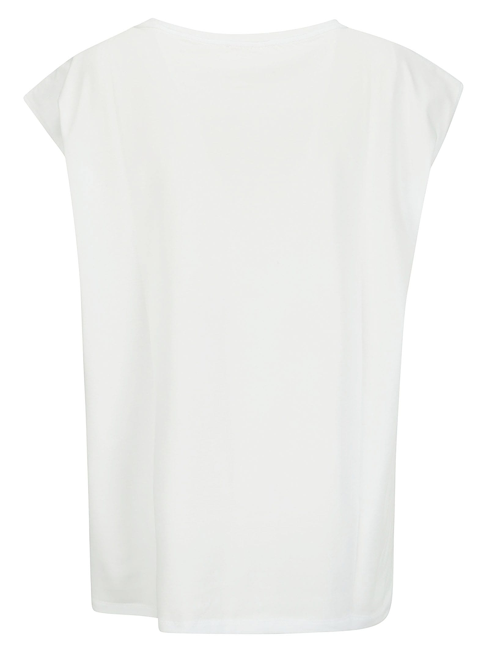 Shop Hira Overall Cotton T-shirt In White