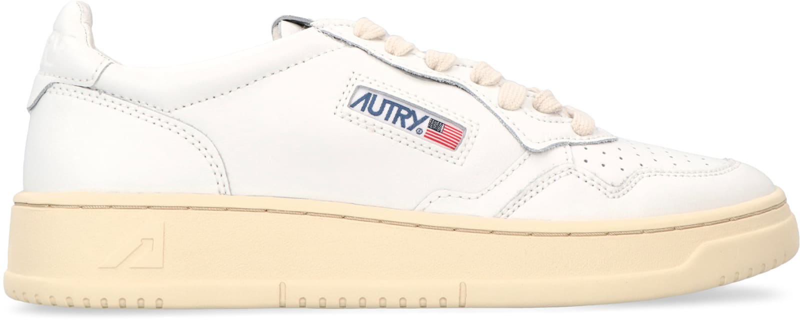 Shop Autry Medalist Low-top Sneakers In White/white