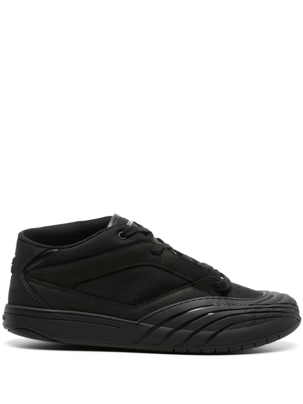 Shop Givenchy Black Skate Sneakers In Nubuck And Synthetic Fibre