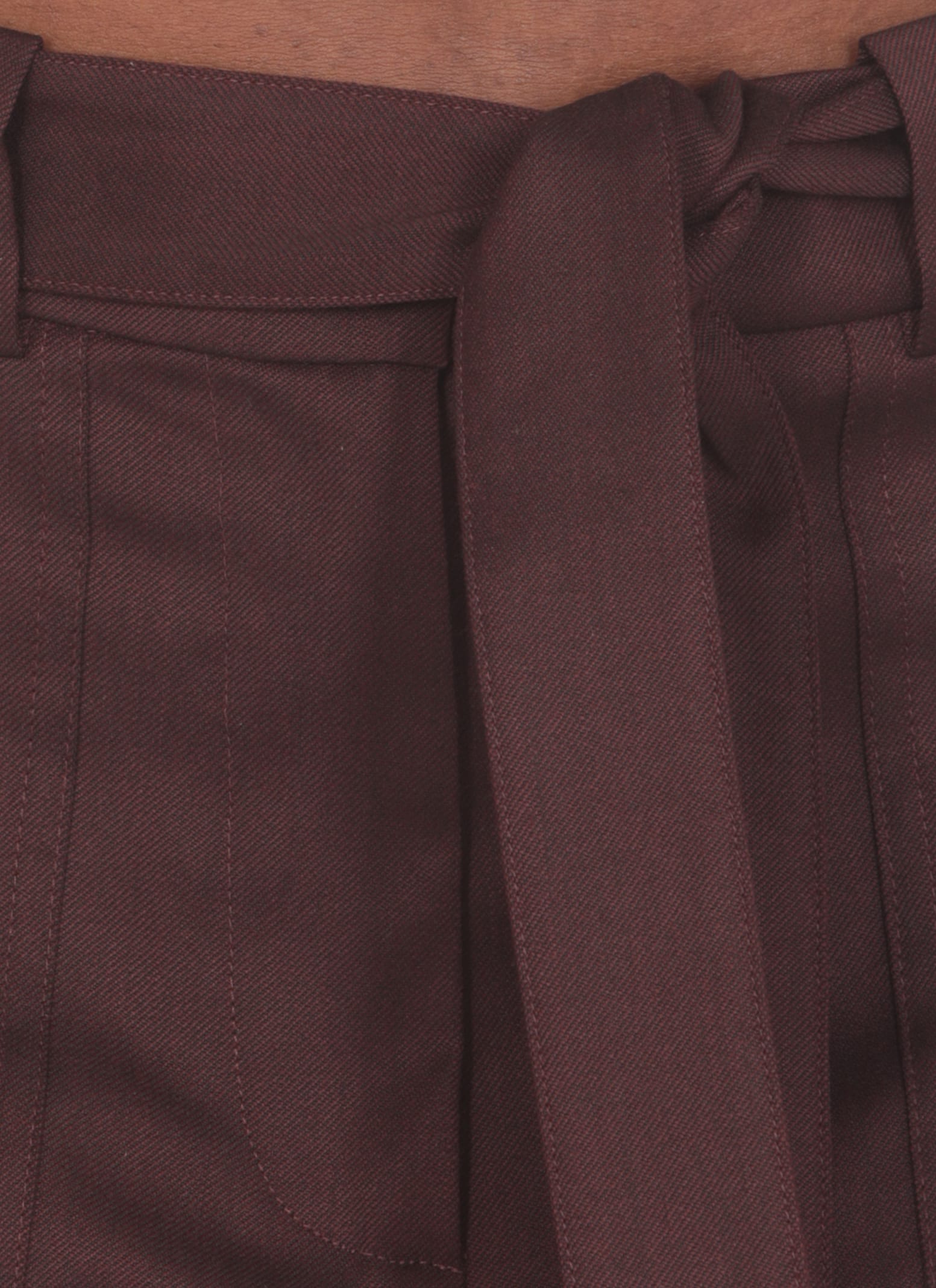 Shop Pinko Caproni Pants In Bordeaux