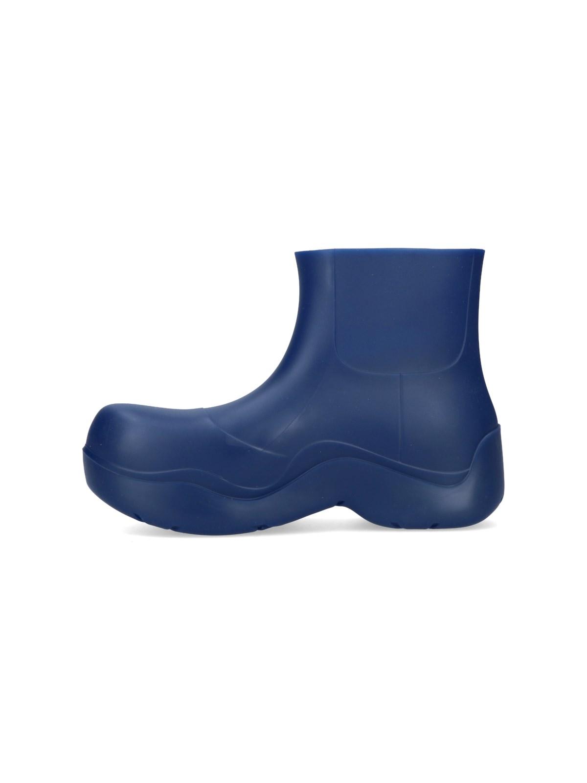 Bottega Veneta Puddle Ankle Boots In Azure