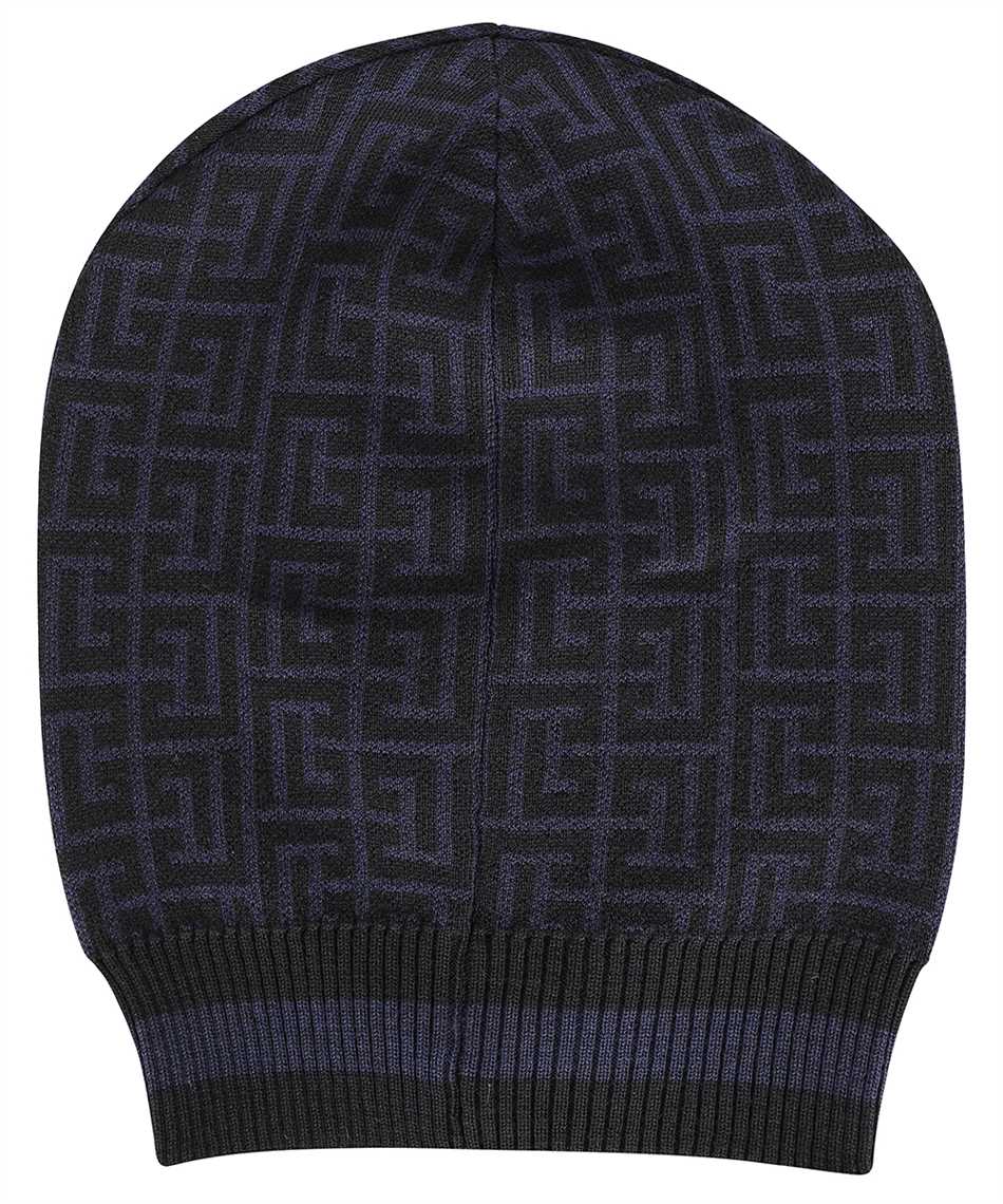 Shop Balmain Wool Hat In Blue