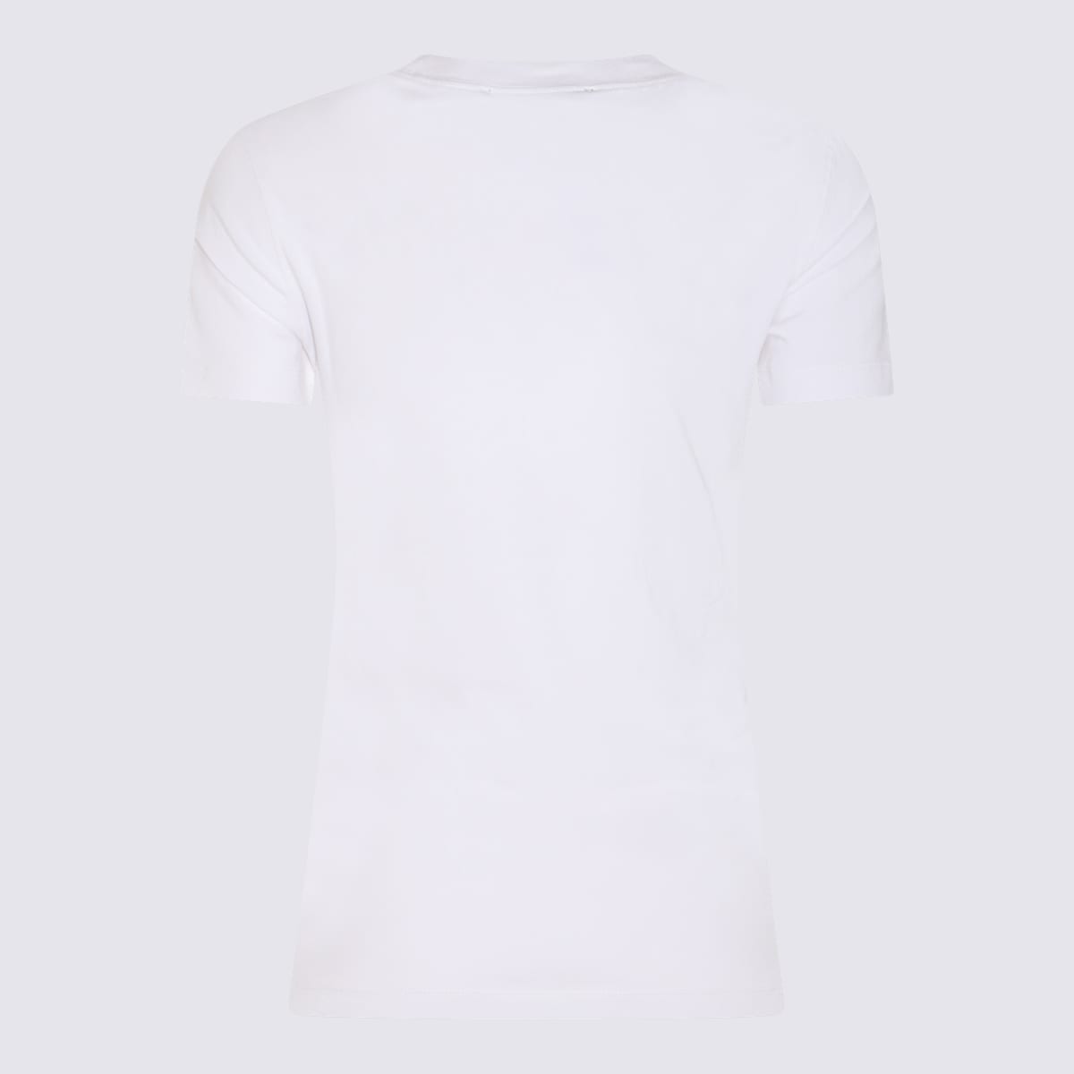 Versace Jeans Couture Upside Down-logo Cotton T-shirt In White