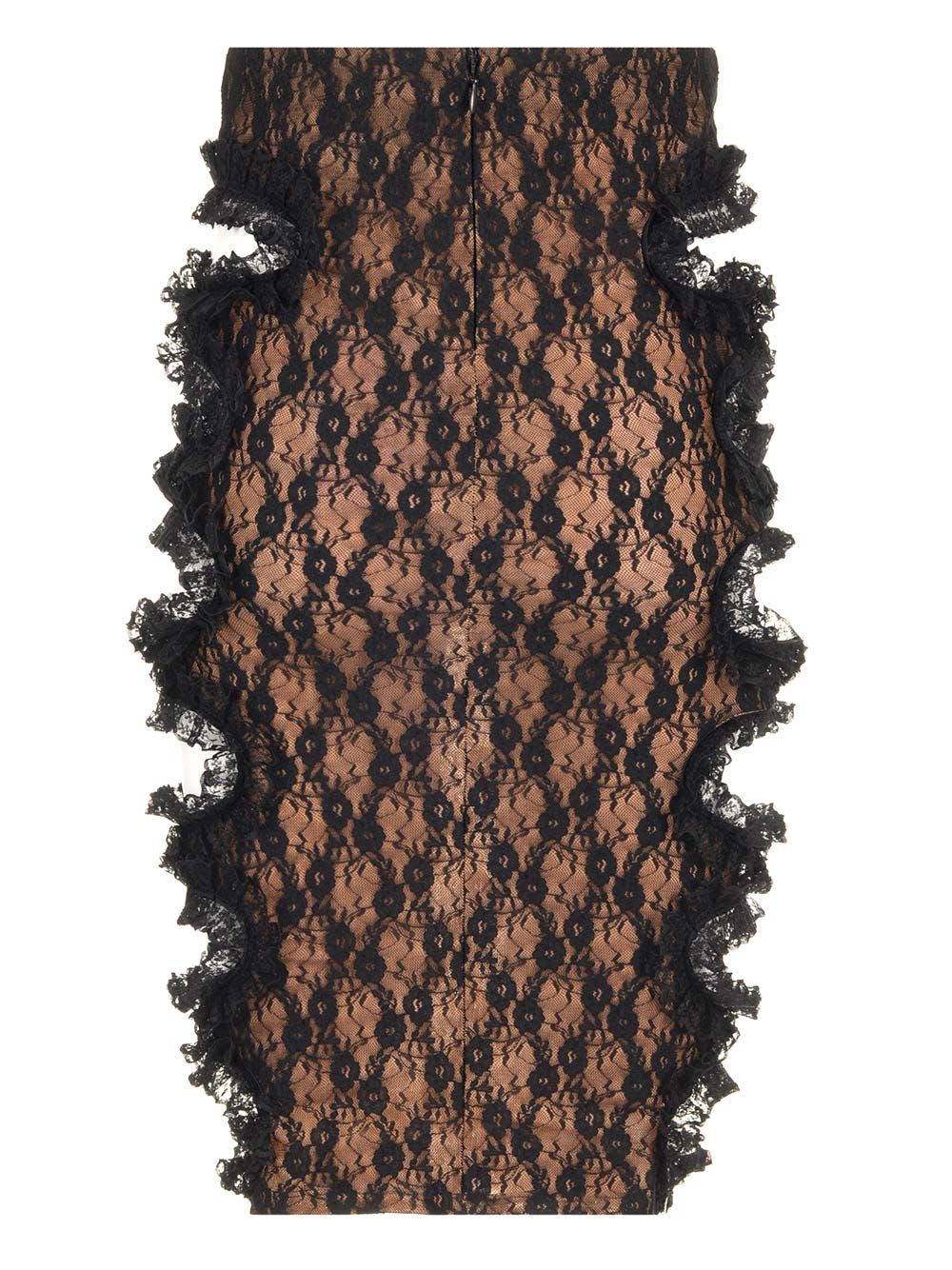 Self-portrait Lace Cut Out Midi Skirt