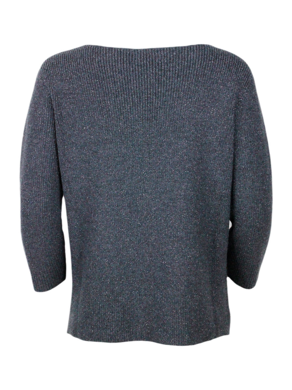 Shop Fabiana Filippi Sweater In Grey