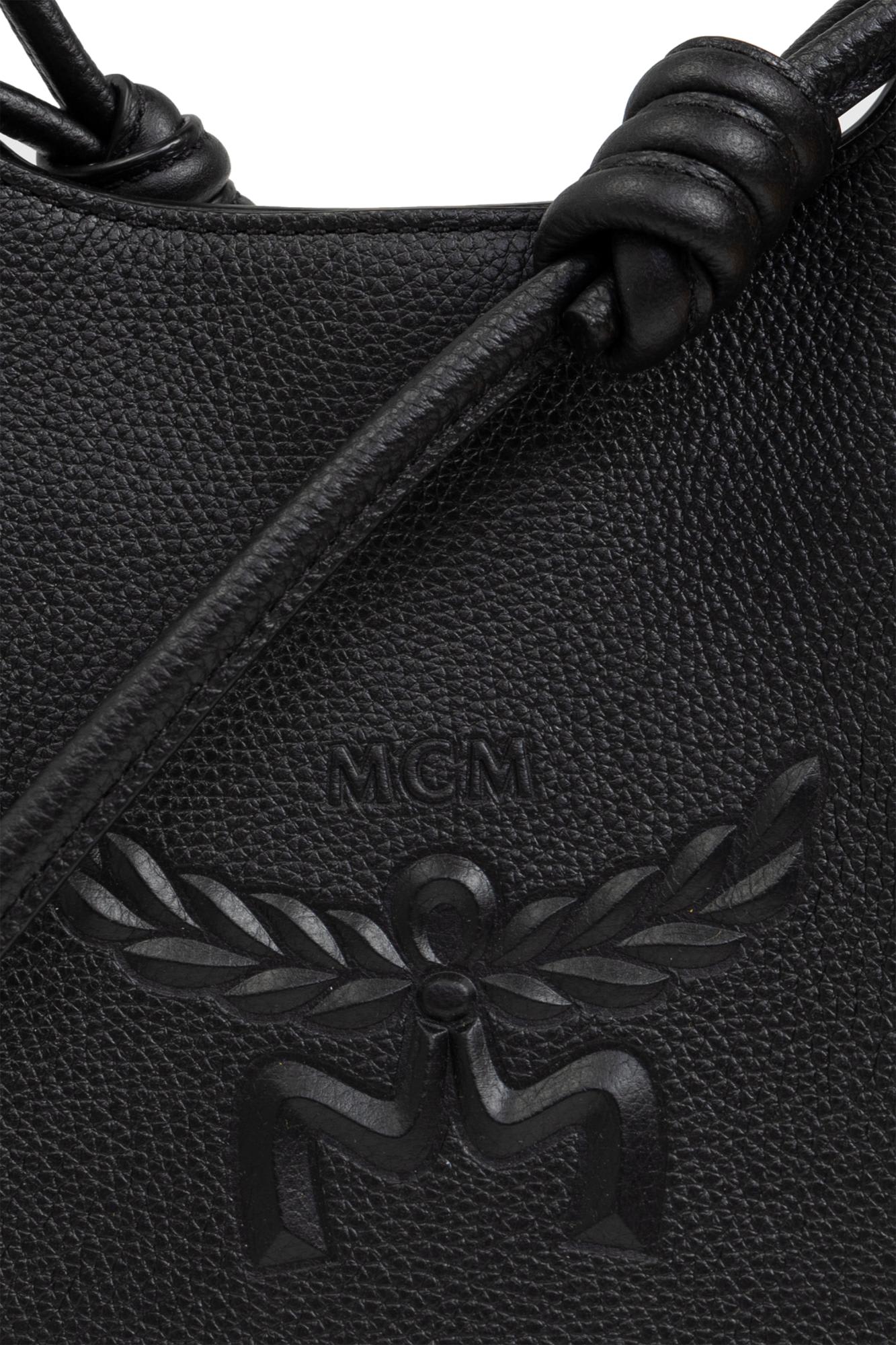 Shop Mcm Shoulder Bag In Black